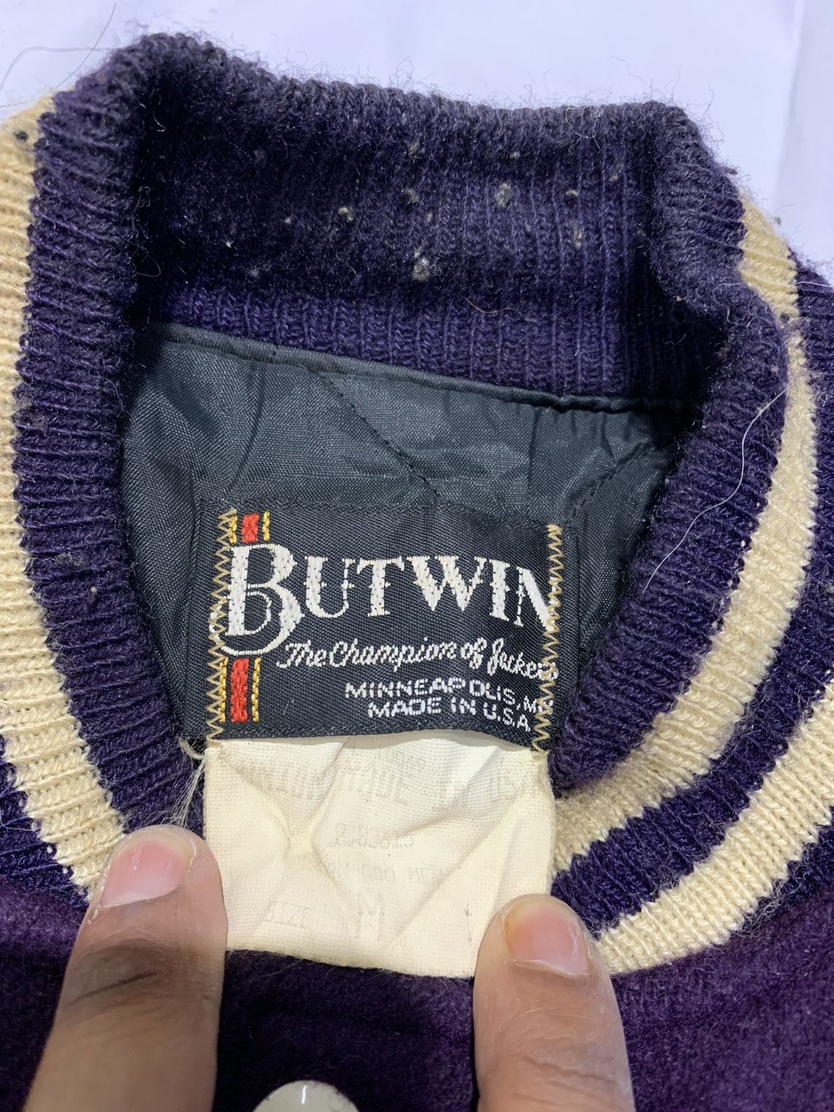 Other 🔥VTG 70S BUTWIN WOOL/LEATHER VARSITY JACKETS Size US M / EU 48-50 / 2 - 7 Thumbnail