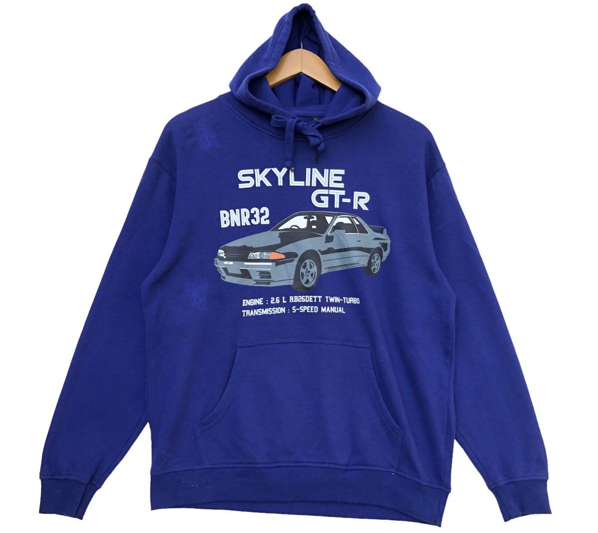 Vintage 2000s NISSAN Skyline GT-R BNR32 Hoodie L