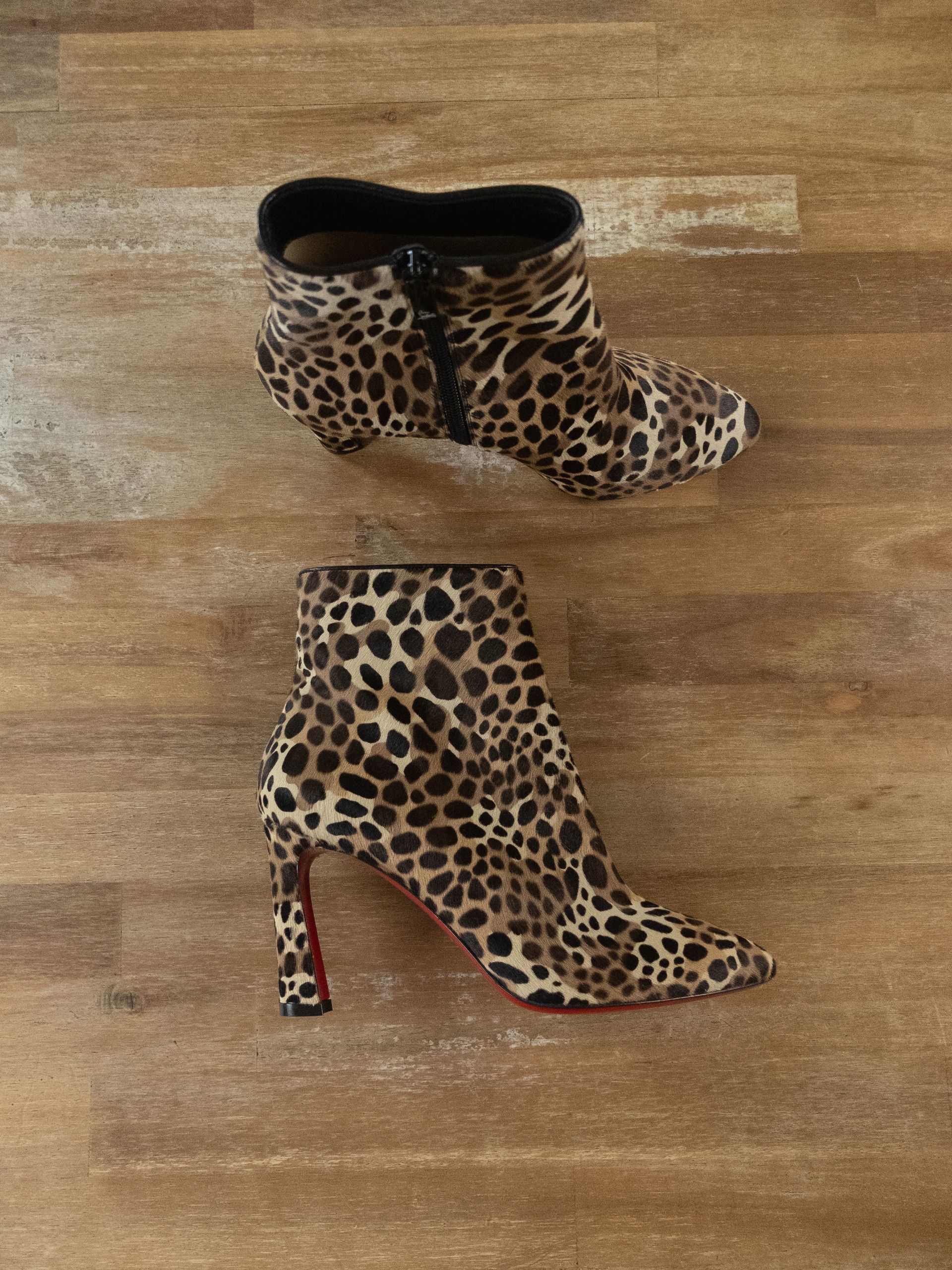 CHRISTIAN LOUBOUTIN So Eleonor pony hair leopard boots