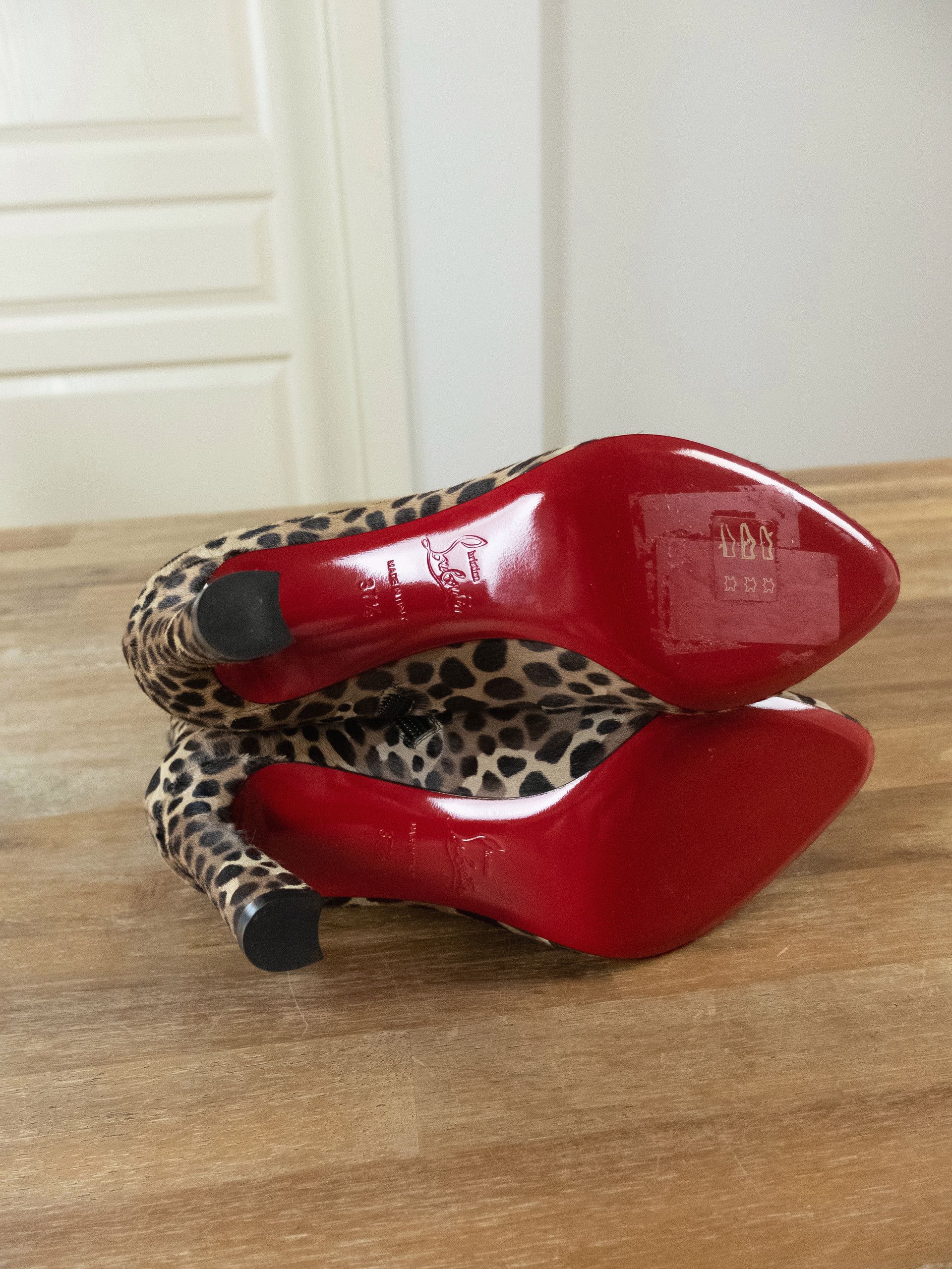 Christian Louboutin CHRISTIAN LOUBOUTIN So Eleonor pony hair leopard boots 37.5 Size US 7.5 / IT 37.5 - 6 Thumbnail