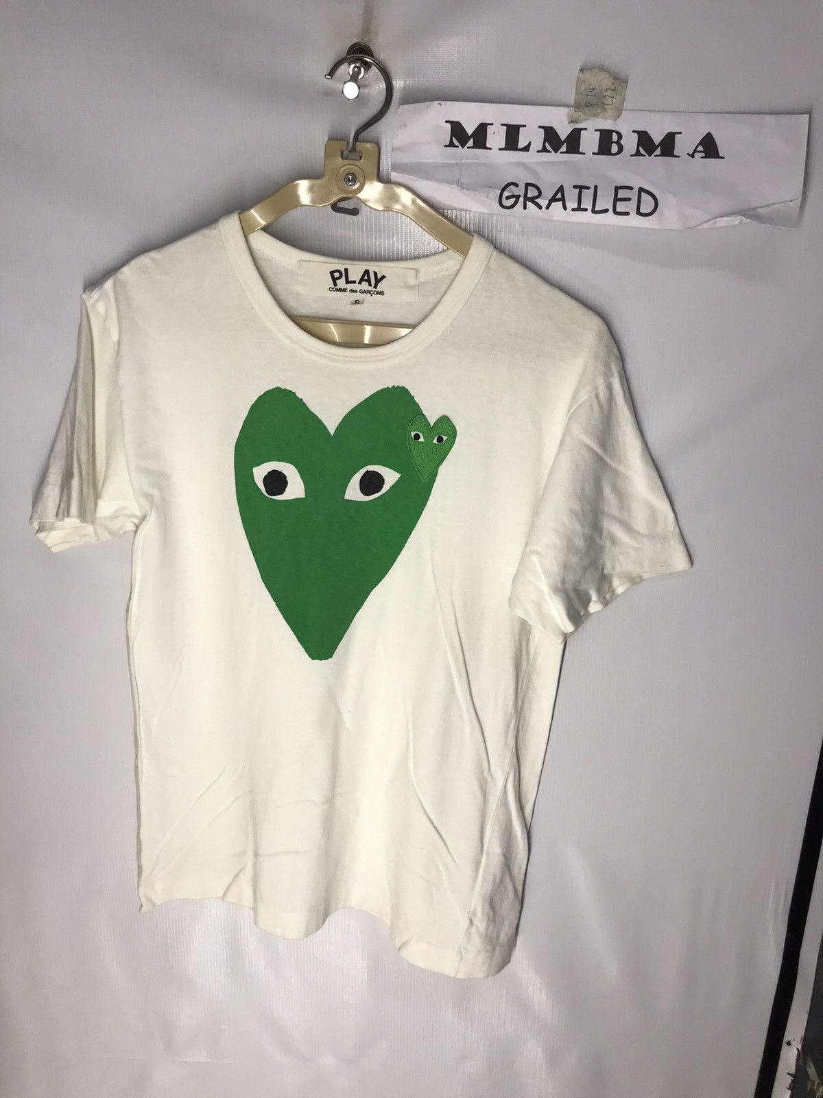 Comme des Garcons PLAY × Japanese Brand × Vintage 🔥BEST OFFER 🔥Comme des garcons play big logo tee Size US S / EU 44-46 / 1 - 8 Thumbnail
