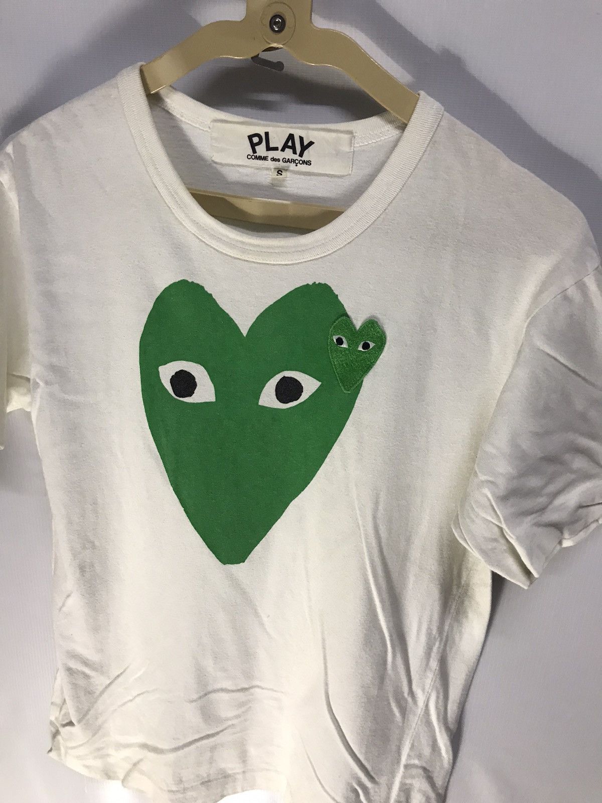 Comme des Garcons PLAY × Japanese Brand × Vintage 🔥BEST OFFER 🔥Comme des garcons play big logo tee Size US S / EU 44-46 / 1 - 4 Thumbnail