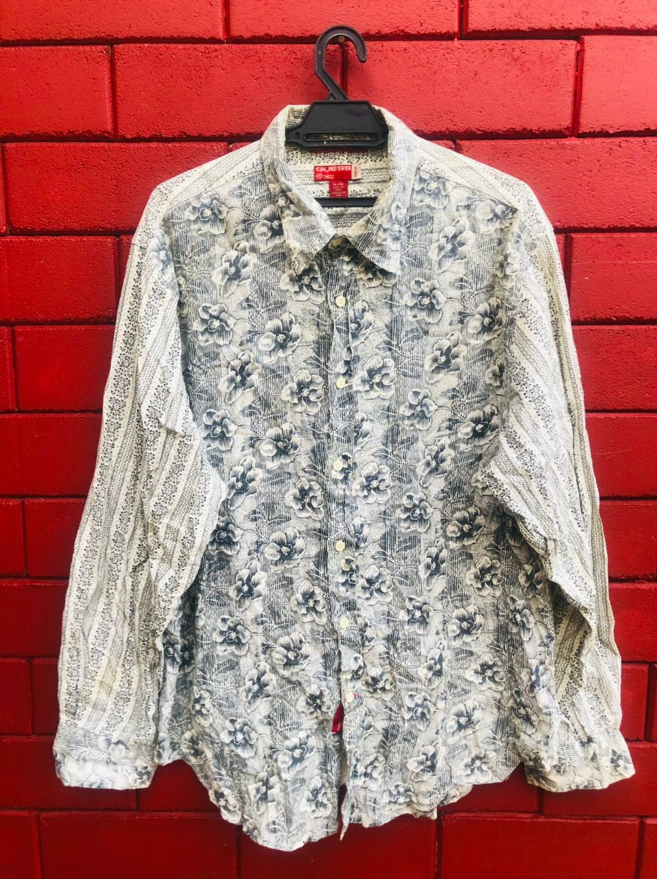 Guess × Vintage Vintage Guess Japanese Designer Fashion Style Long Sleeve Size US XL / EU 56 / 4 - 1 Thumbnail