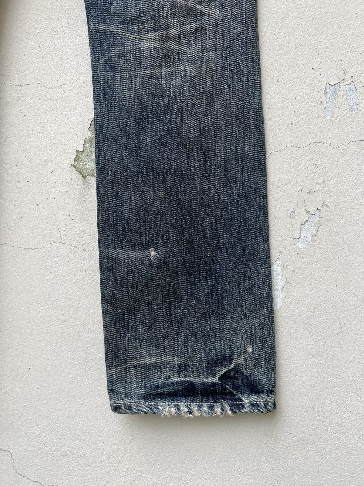 Neighborhood Neighborhood Ripped Patchwork Sashiko Denim Selvedge Jeans Size US 31 - 18 Thumbnail