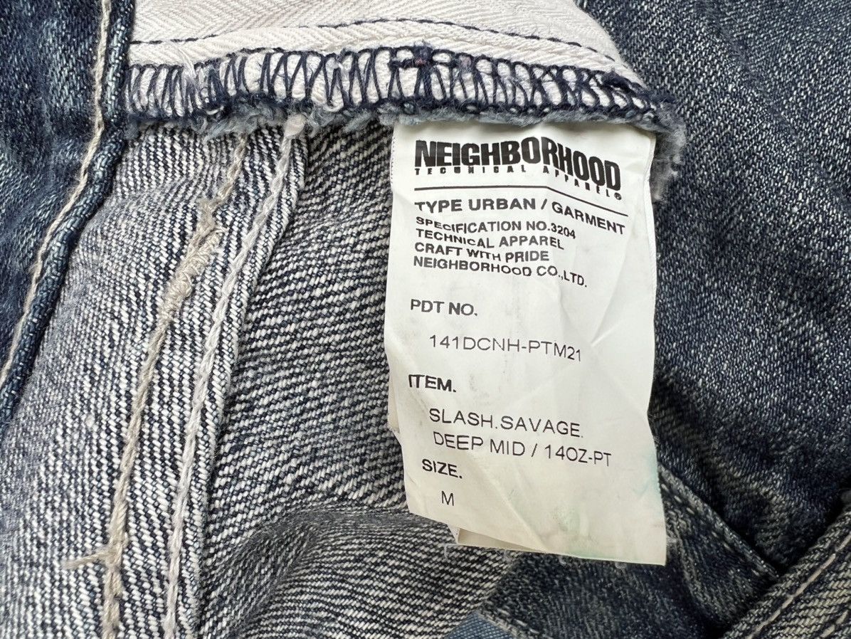 Neighborhood Neighborhood Ripped Patchwork Sashiko Denim Selvedge Jeans Size US 31 - 22 Thumbnail