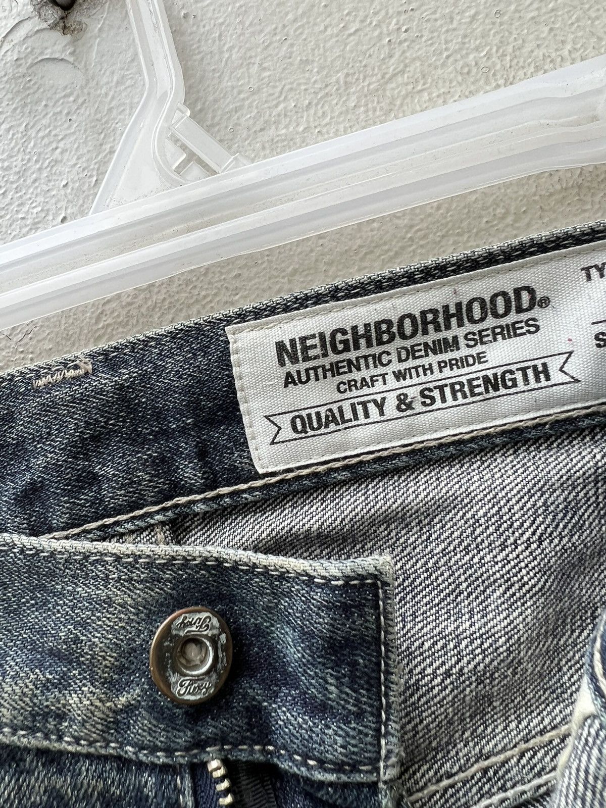 Neighborhood Neighborhood Ripped Patchwork Sashiko Denim Selvedge Jeans Size US 31 - 4 Thumbnail
