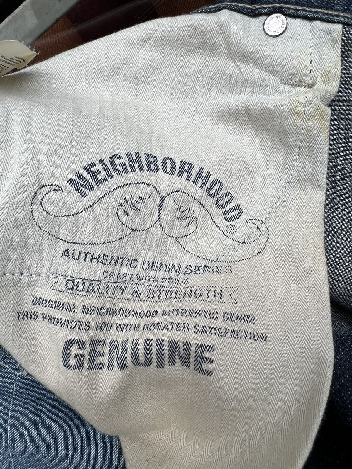 Neighborhood Neighborhood Ripped Patchwork Sashiko Denim Selvedge Jeans Size US 31 - 20 Thumbnail