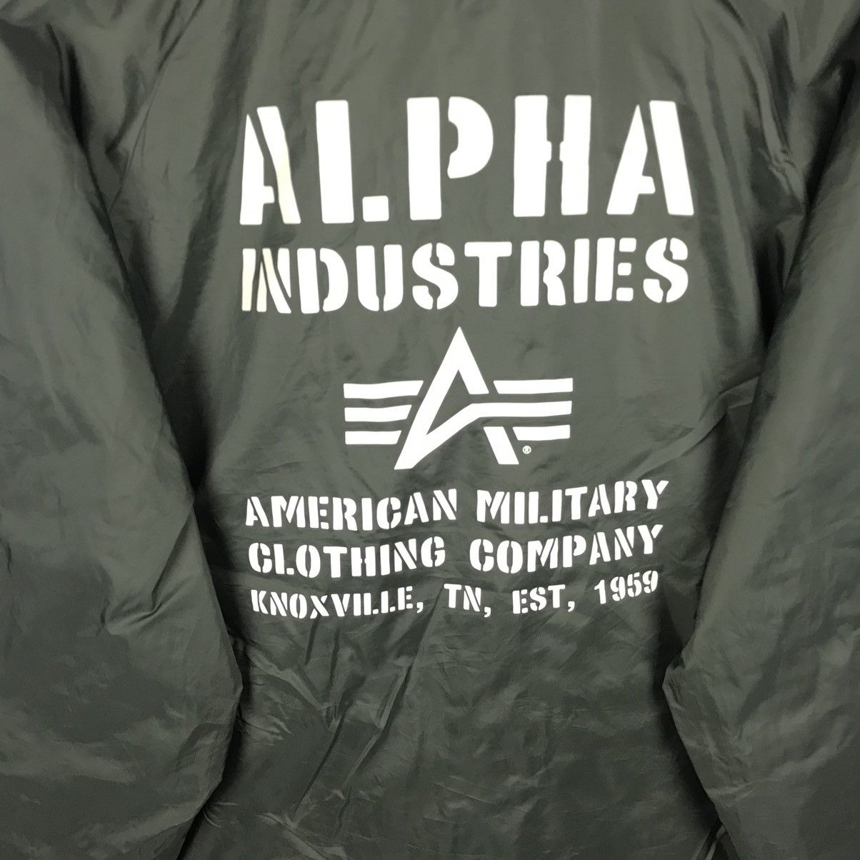 Alpha Industries Vintage Alpha Industries Jacket Military Flight Jacket Size US XL / EU 56 / 4 - 3 Thumbnail