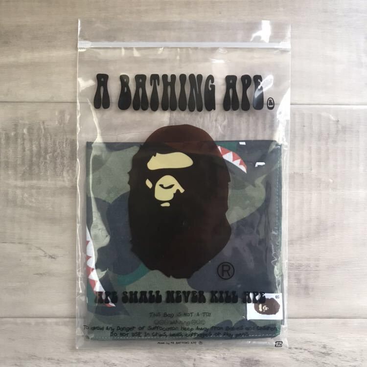 Bape BAPE 1st camo green shark bandana WGM Size ONE SIZE - 4 Thumbnail