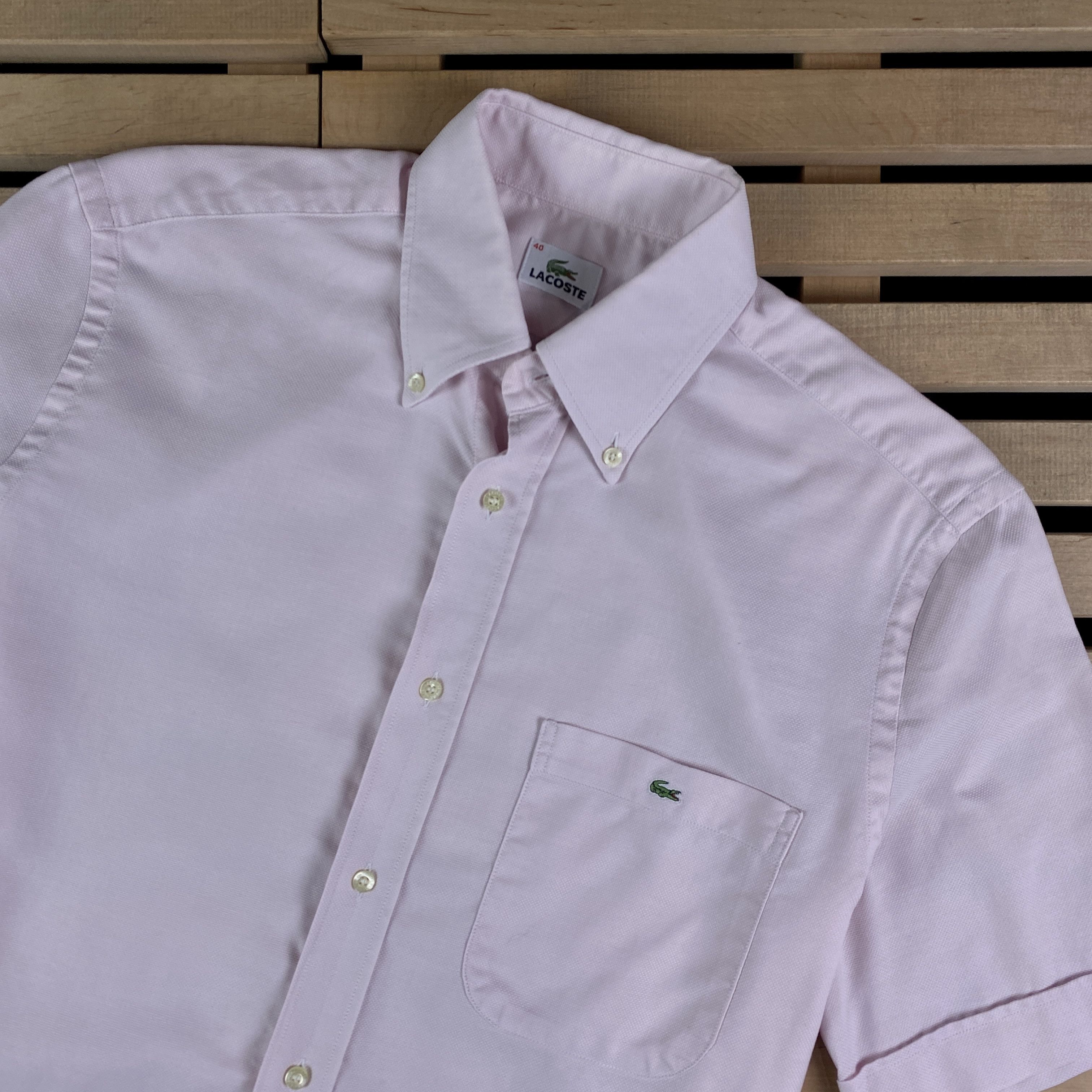 Lacoste × Vintage Men’s Shirt Lacoste Vintage Size 40 Size US M / EU 48-50 / 2 - 2 Thumbnail