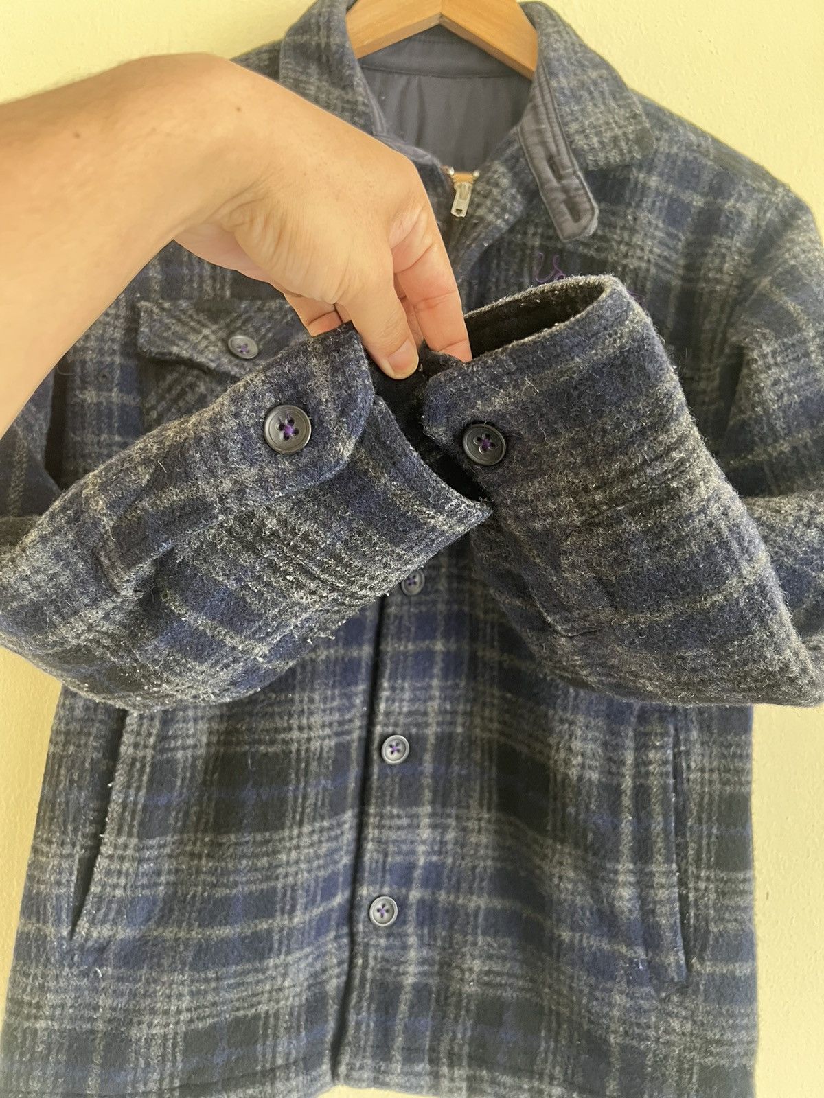 ABAHOUSE × Vintage Vintage Abah Hause wool Flannel Jacket Size US M / EU 48-50 / 2 - 6 Thumbnail