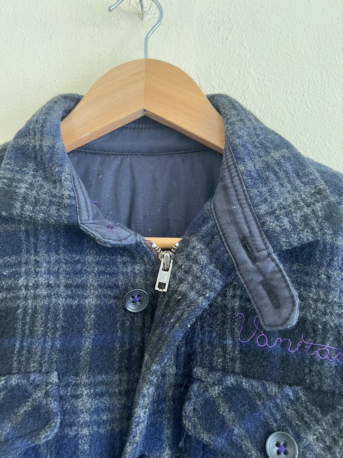 ABAHOUSE × Vintage Vintage Abah Hause wool Flannel Jacket Size US M / EU 48-50 / 2 - 5 Thumbnail