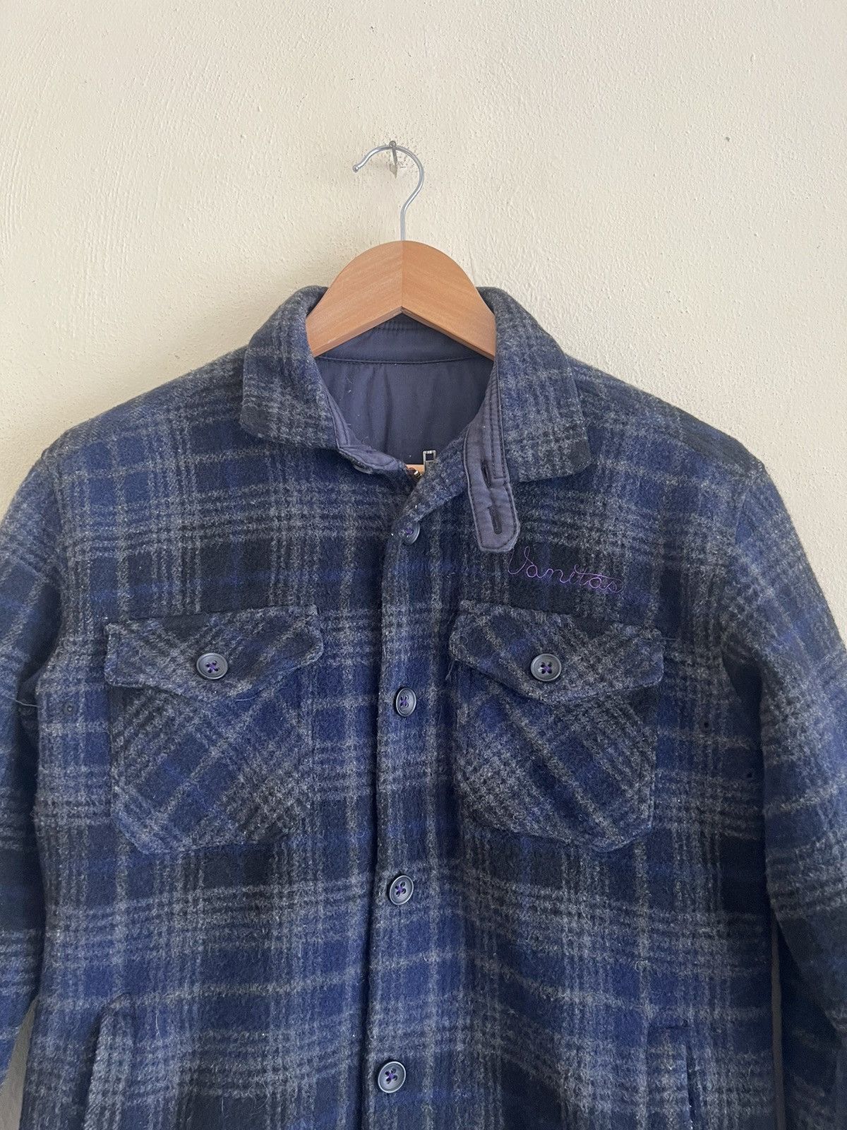 ABAHOUSE × Vintage Vintage Abah Hause wool Flannel Jacket Size US M / EU 48-50 / 2 - 4 Thumbnail
