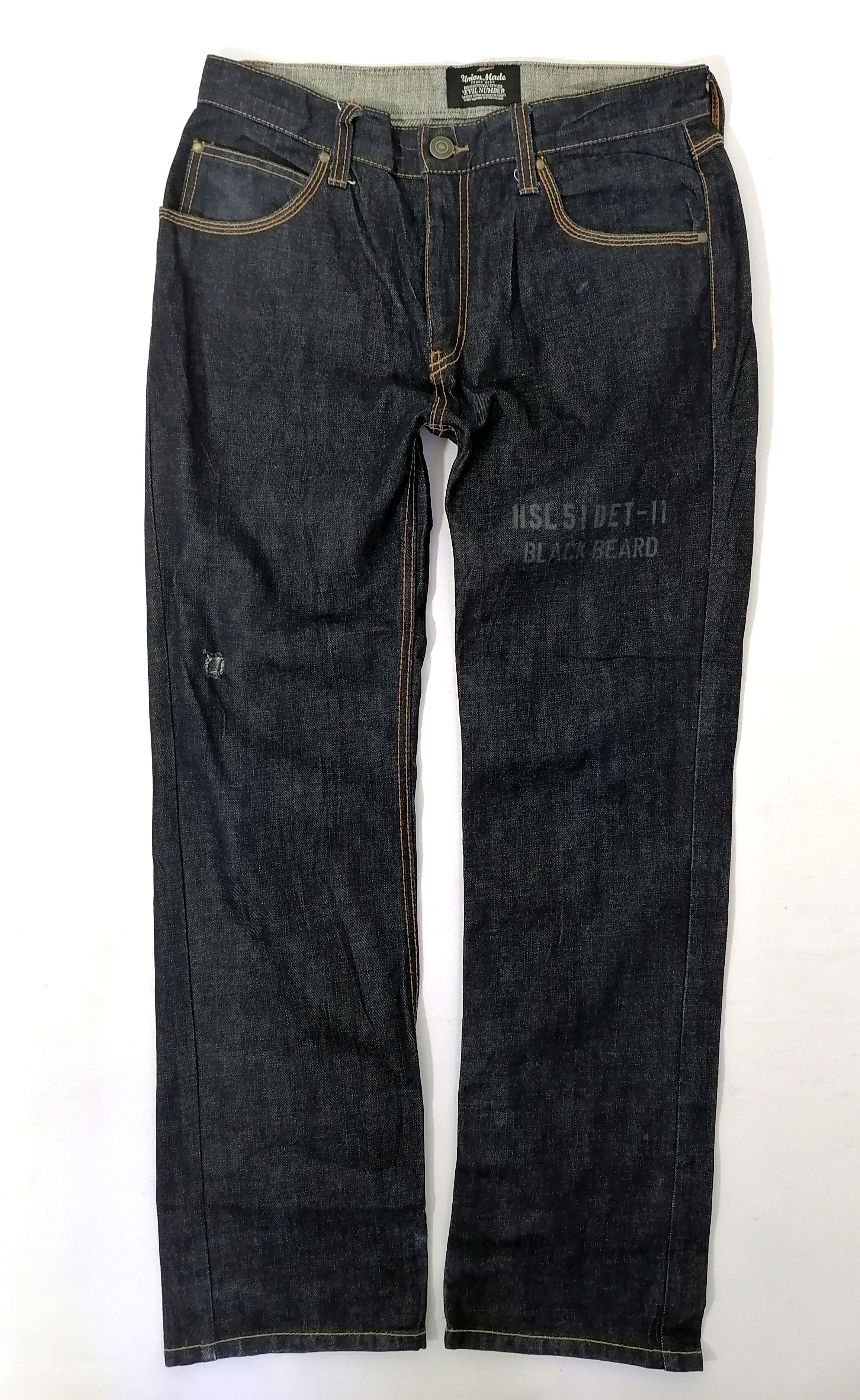 Other Evil Number Quality Design Denim Jeans Size US 34 / EU 50 - 1 Thumbnail