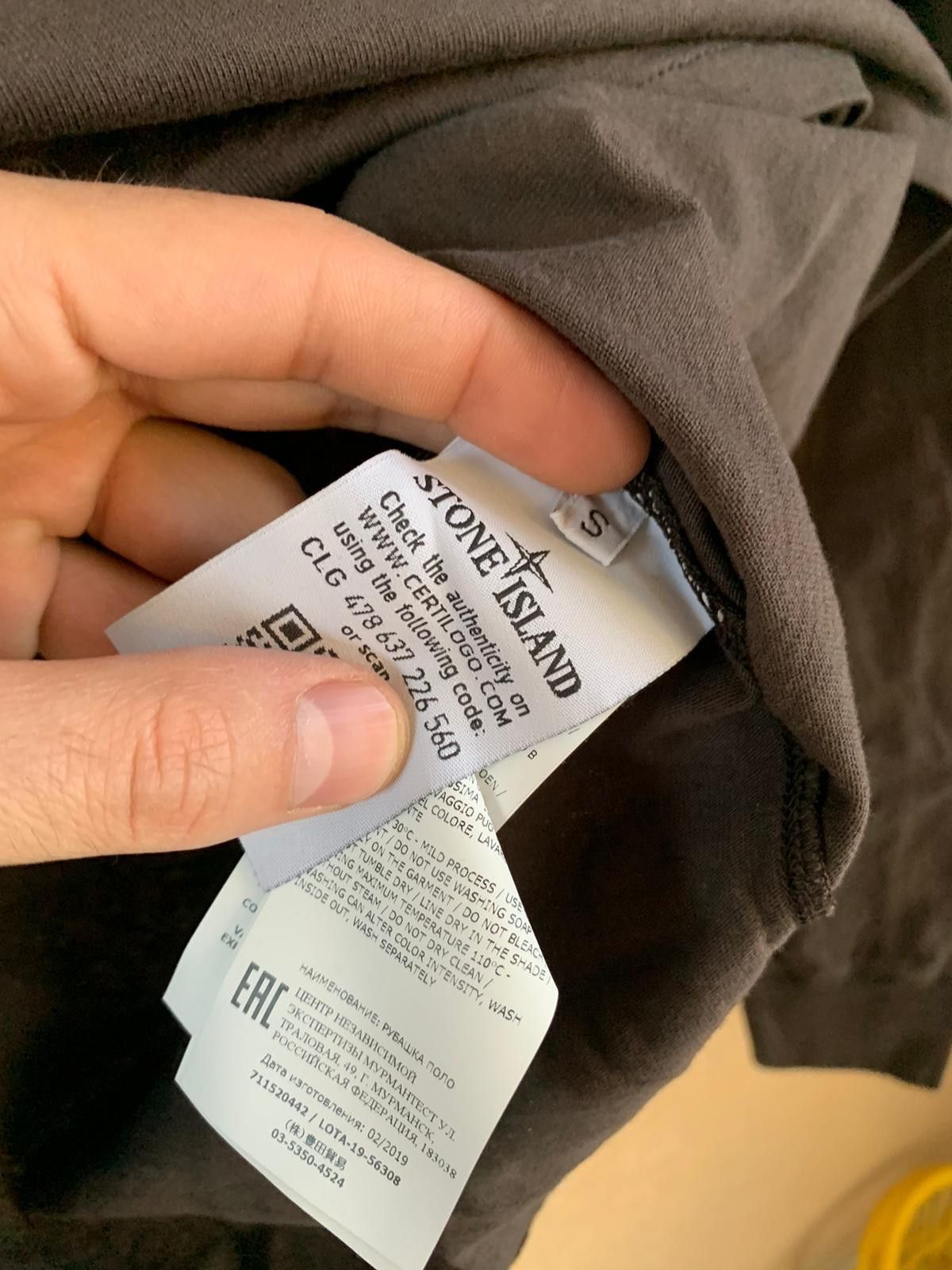 Stone Island LS Tee in Dark Grey Size US S / EU 44-46 / 1 - 9 Thumbnail