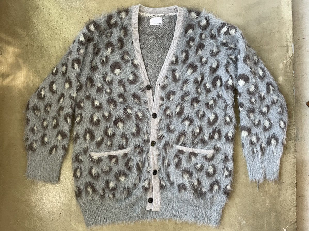 Number (N)ine Leopard Print Mohair Cardigan | Grailed