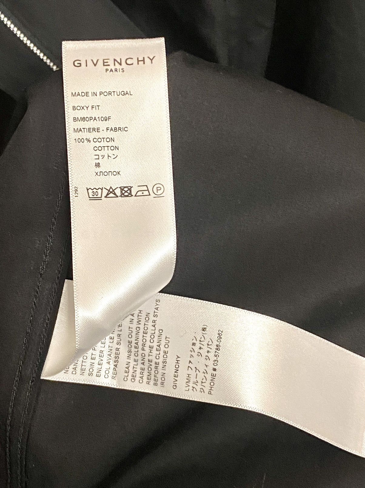 Givenchy MM Williams Givenchy black Zip asymmetrical shirt 39 boxy Size US M / EU 48-50 / 2 - 3 Thumbnail