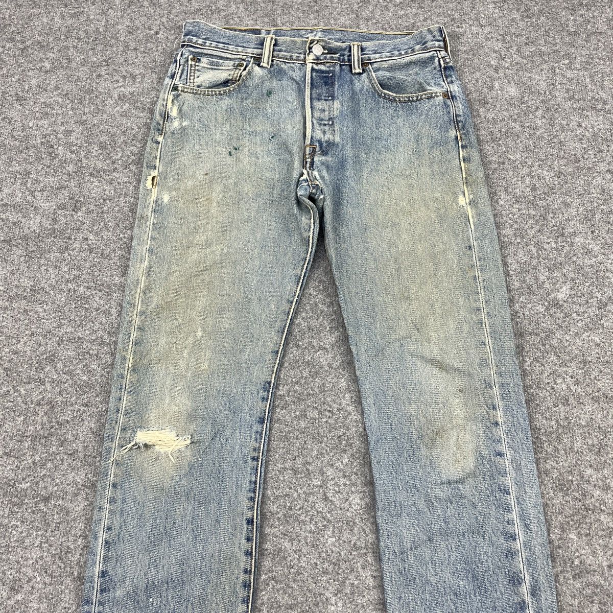 Levi's × Vintage Distressed Vintage Levi's 501 Faded Jeans -wc173 Size US 31 - 4 Thumbnail