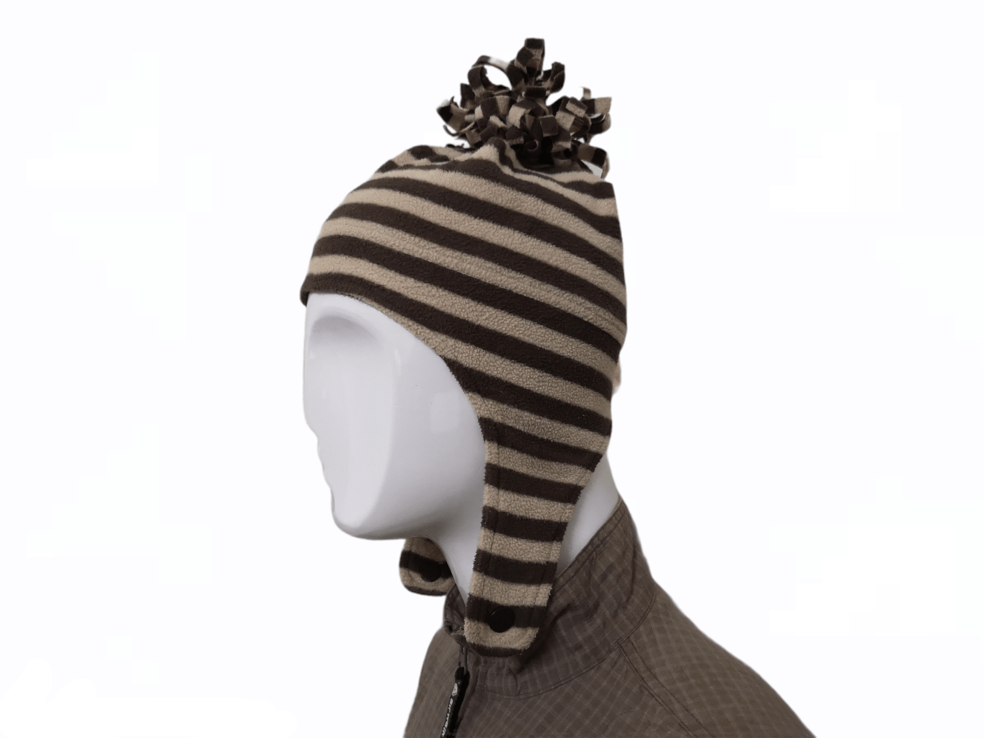 Japanese Brand VINTAGE JUNK STORE STRIPES EARMUFFS ALT BEANIE Size ONE SIZE - 2 Thumbnail