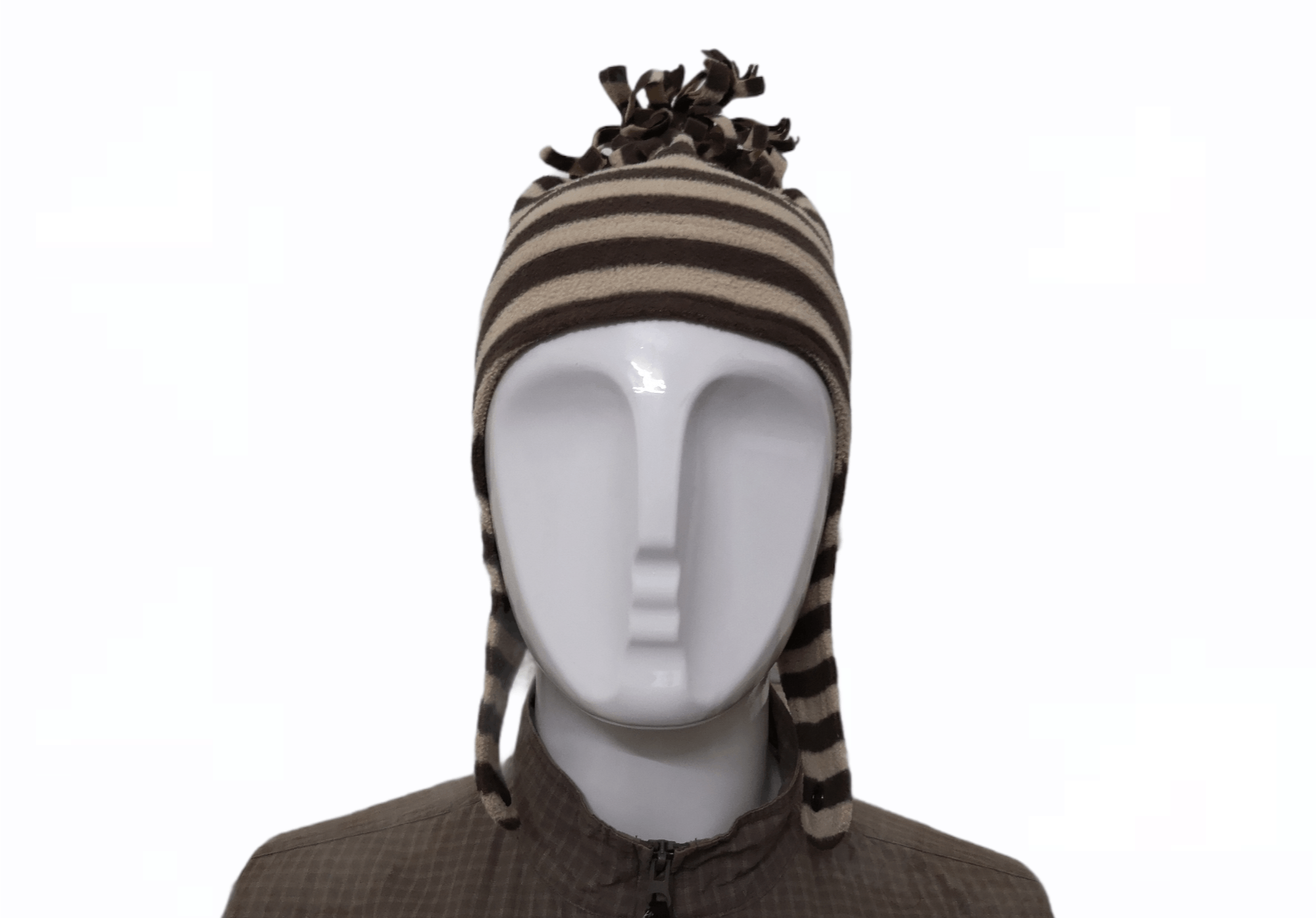 Japanese Brand VINTAGE JUNK STORE STRIPES EARMUFFS ALT BEANIE Size ONE SIZE - 6 Thumbnail