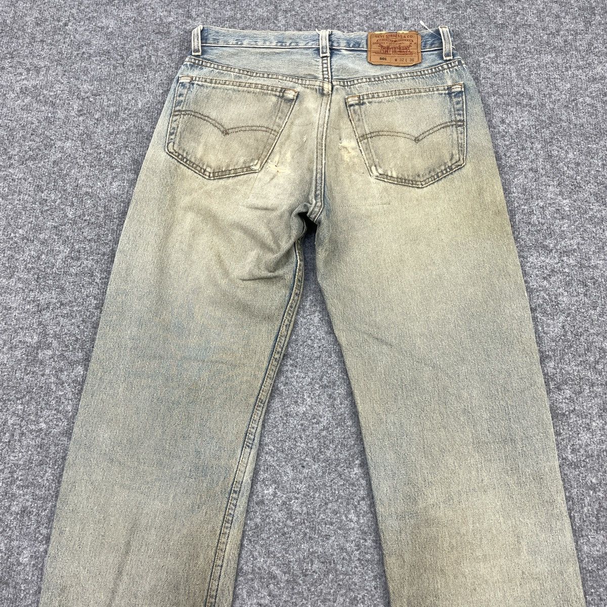 Levi's × Vintage Distressed Levi's 501 Faded Jeans -wc171 Size US 30 / EU 46 - 3 Thumbnail