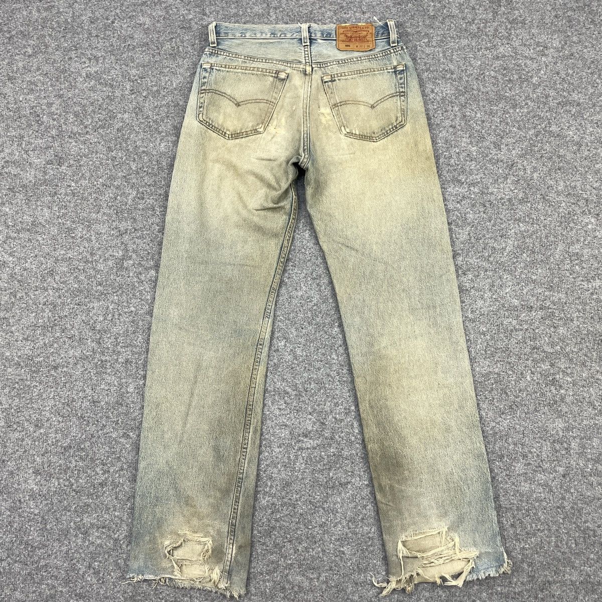 Levi's × Vintage Distressed Levi's 501 Faded Jeans -wc171 Size US 30 / EU 46 - 2 Thumbnail