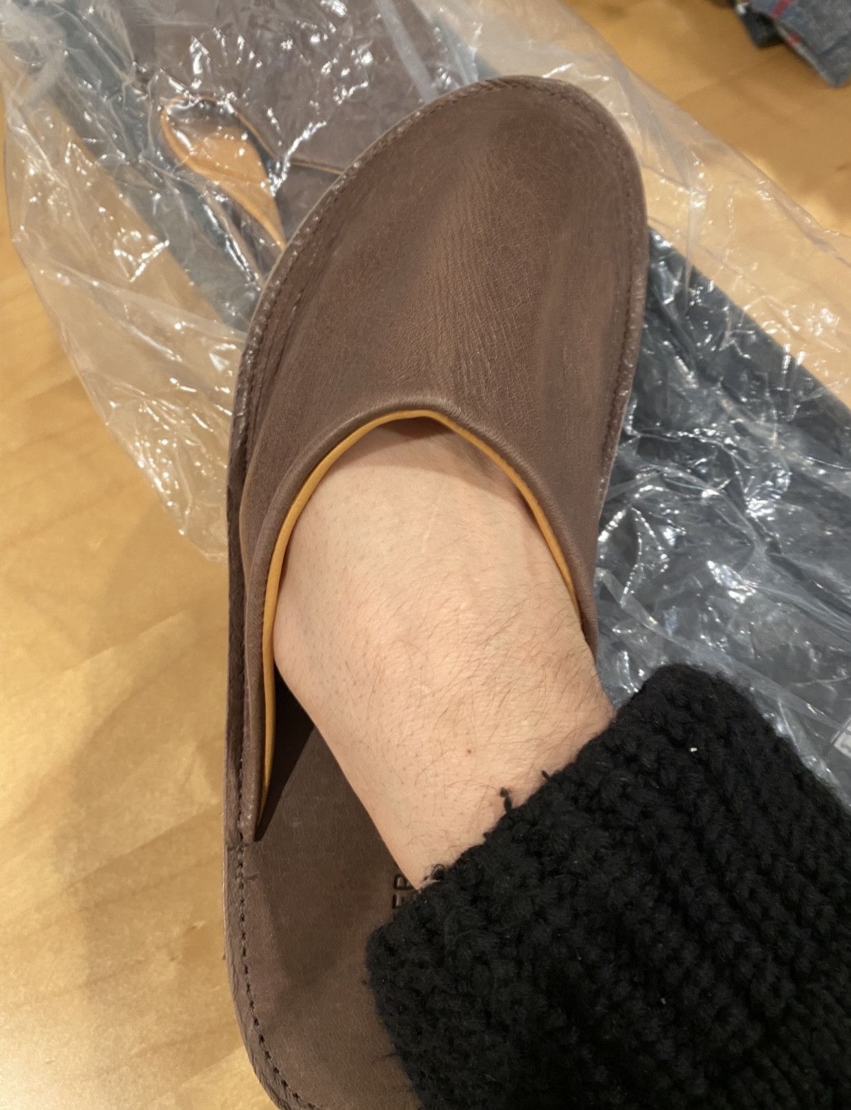 Viberg BNIB GLACÉ DEER CLOSED TOE SLIDES Size US 6 / EU 39 - 5 Thumbnail