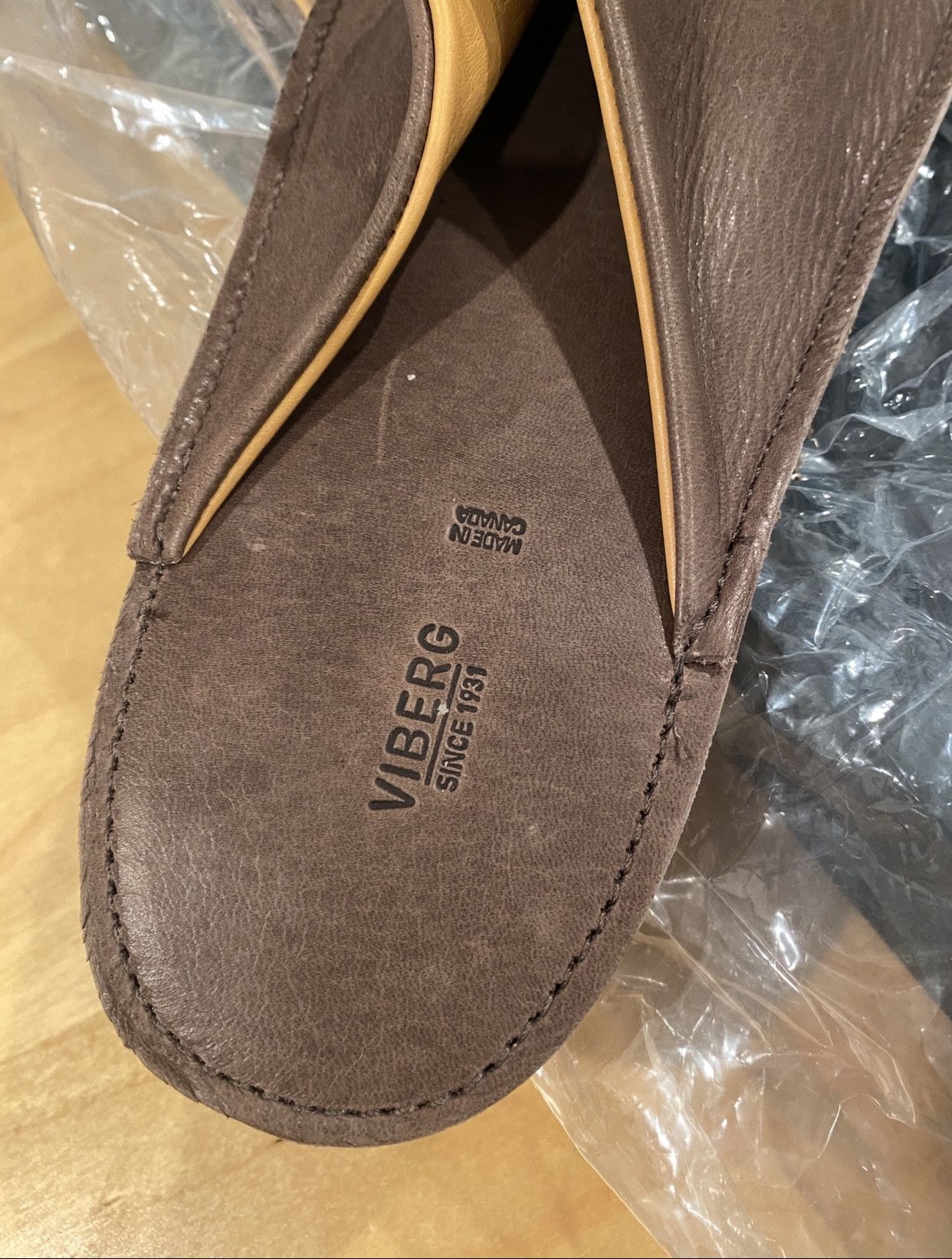 Viberg BNIB GLACÉ DEER CLOSED TOE SLIDES Size US 6 / EU 39 - 6 Thumbnail