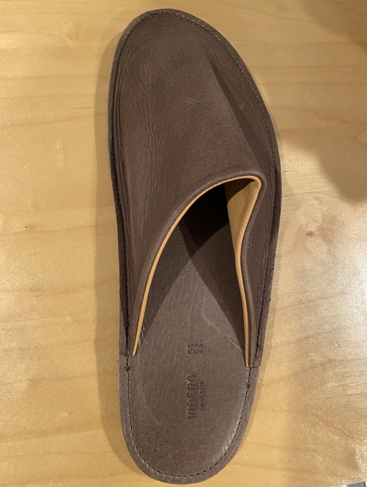 Viberg BNIB GLACÉ DEER CLOSED TOE SLIDES Size US 6 / EU 39 - 2 Thumbnail