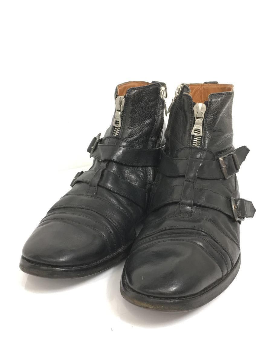 image of Dries Van Noten Double Strap Side Zip Boots in Black, Men's (Size 11)