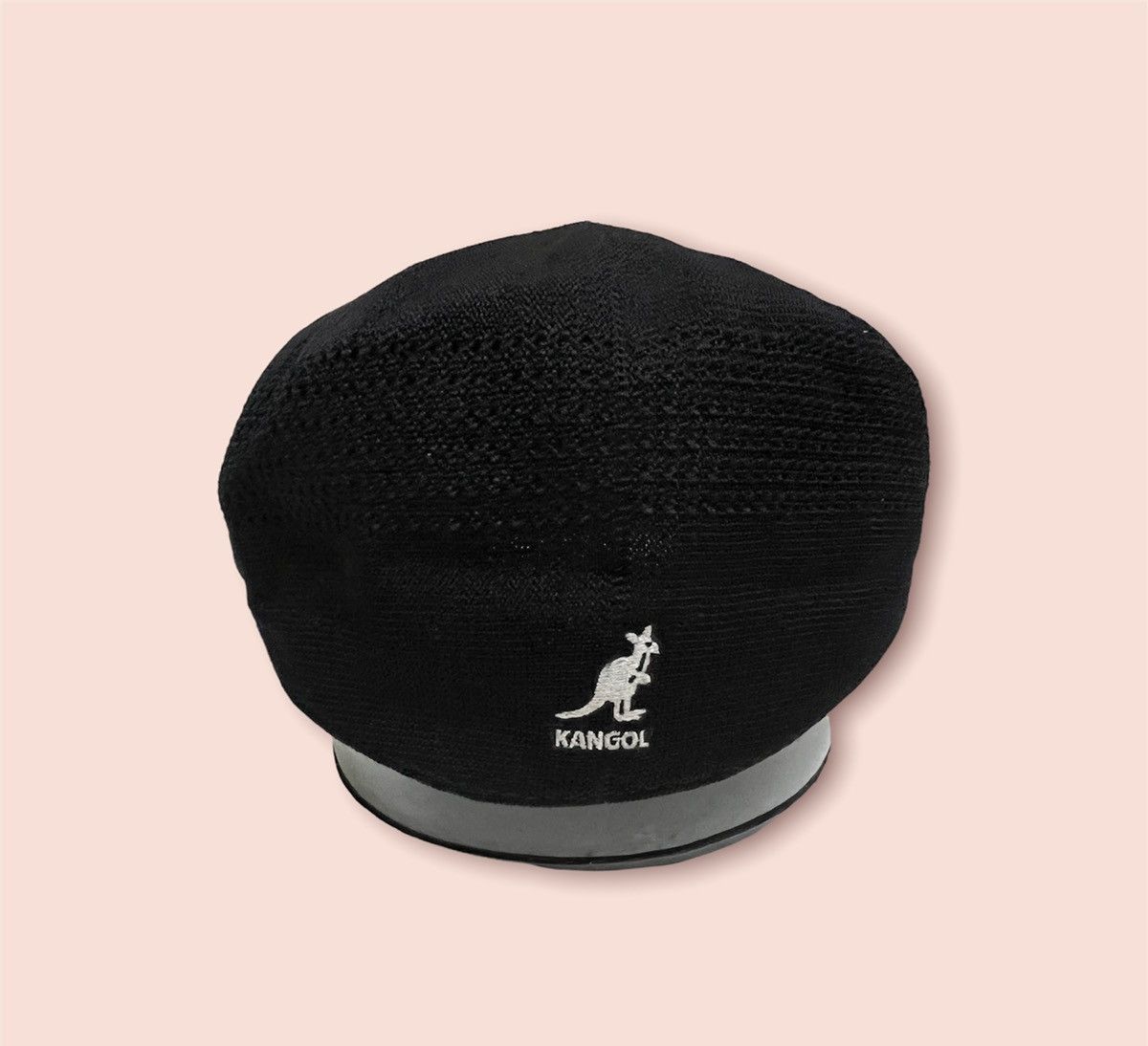 image of Kangol Vintage Black Mesh Baretta, Men's