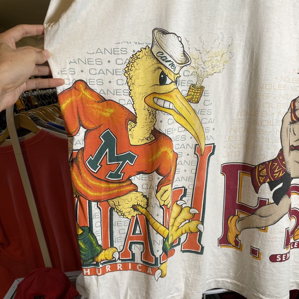 NCAA × Vintage VTG RARE‼️Florida Gators F.S.Seminoles Miami Hurricanes Tee Size US XL / EU 56 / 4 - 15 Thumbnail