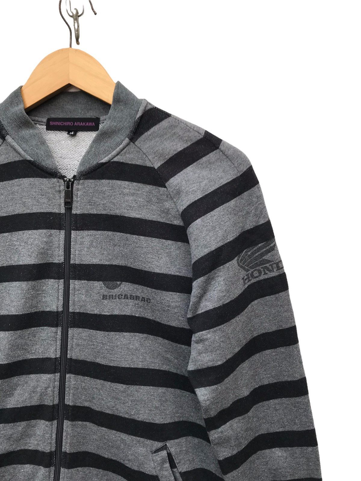 Honda Shinichiro Arakawa X Honda Japan Stripes Zipper Sweater Size US S / EU 44-46 / 1 - 3 Thumbnail