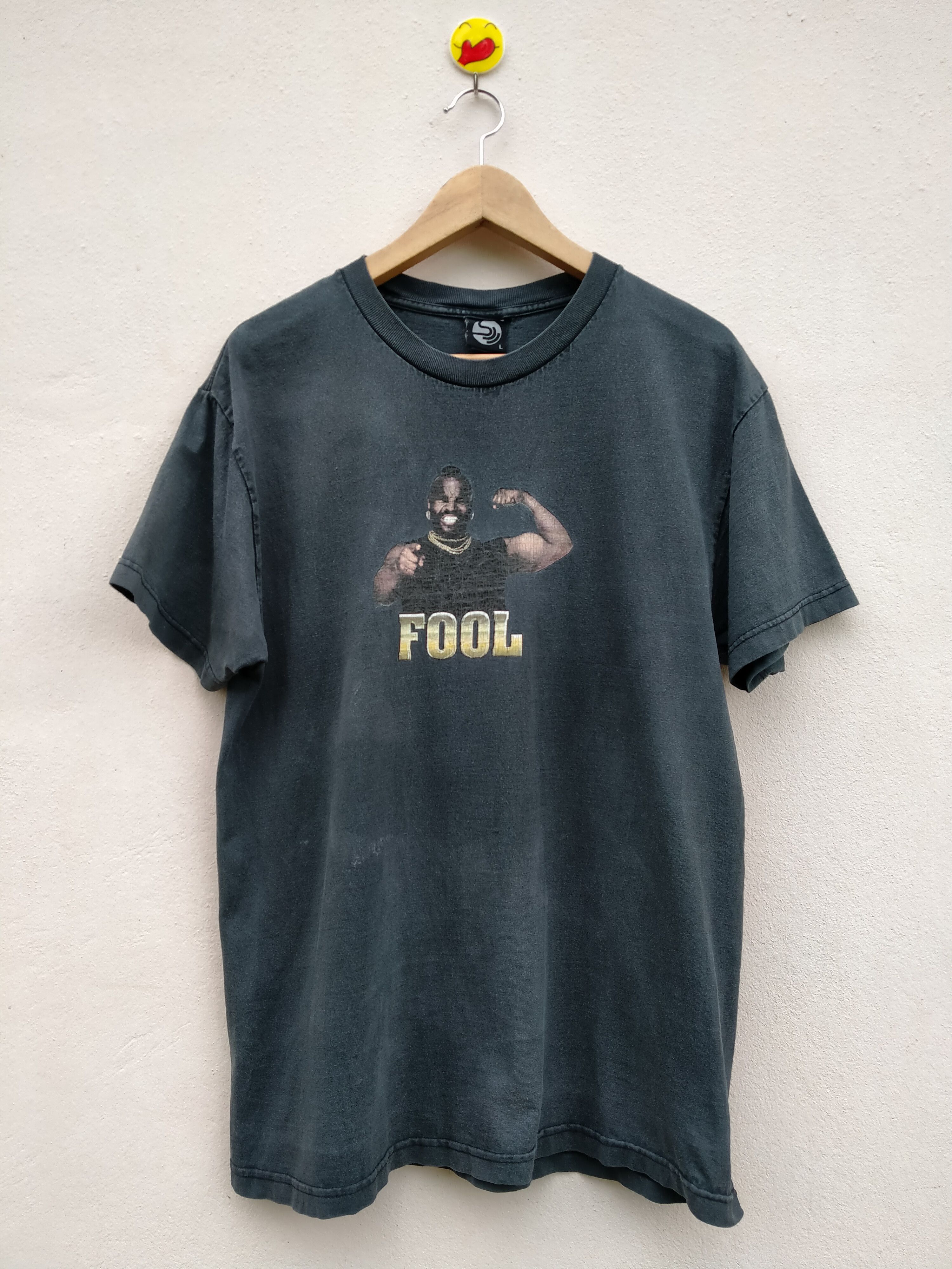 image of Made In USA x Movie Vintage 80's Movie Distressed Clubber Lang Mr T Fool, Men's (Size Large)