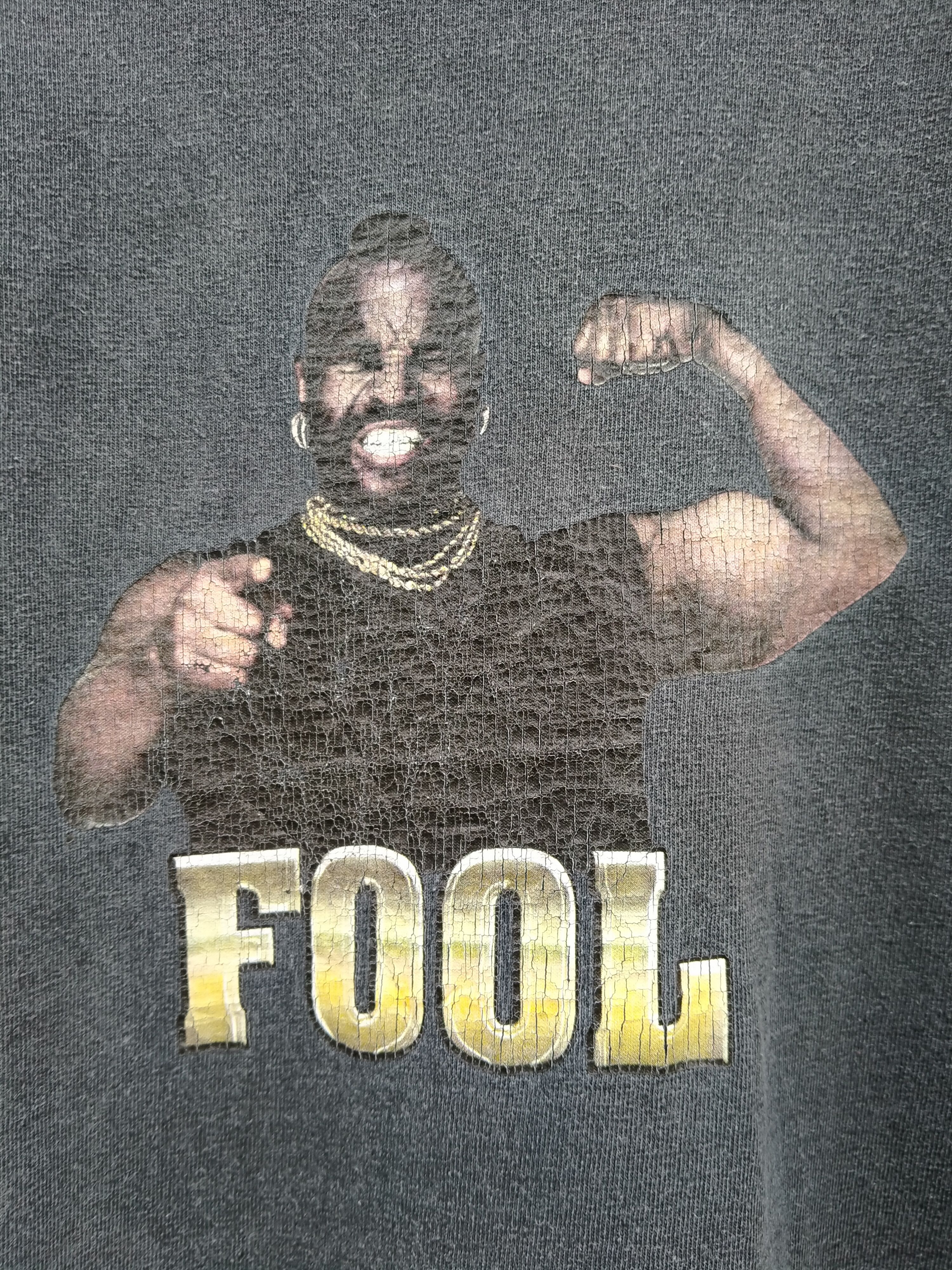 Vintage Vintage Movie 80s Distressed Clubber Lang Mr T Fool Size US L / EU 52-54 / 3 - 3 Thumbnail