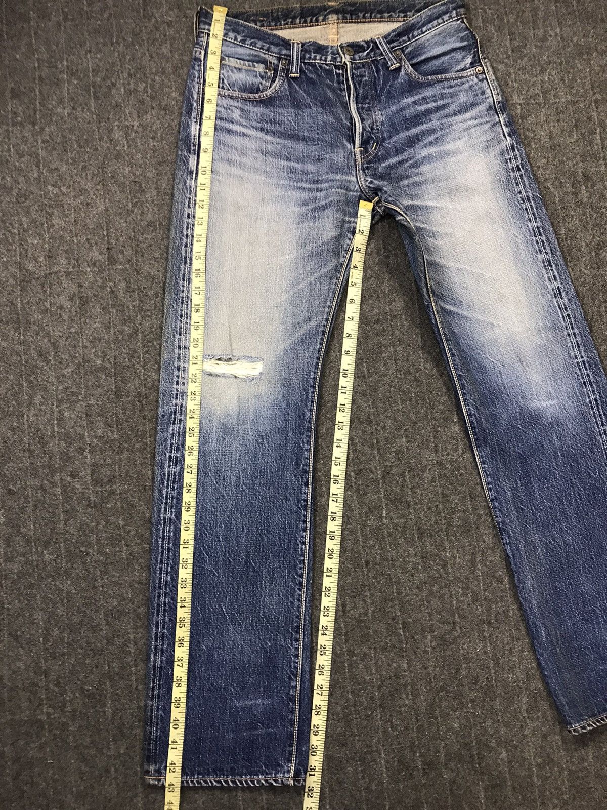 Japanese Brand × URBAN RESEARCH DOORS Vintage Urban Research Selvedge Distressed Denim Jeans Size US 32 / EU 48 - 17 Thumbnail