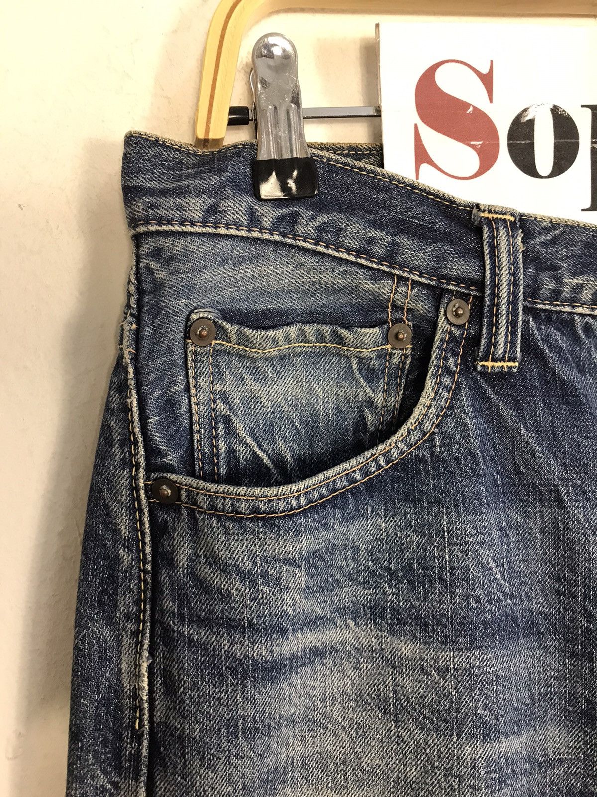 Japanese Brand × URBAN RESEARCH DOORS Vintage Urban Research Selvedge Distressed Denim Jeans Size US 32 / EU 48 - 9 Thumbnail