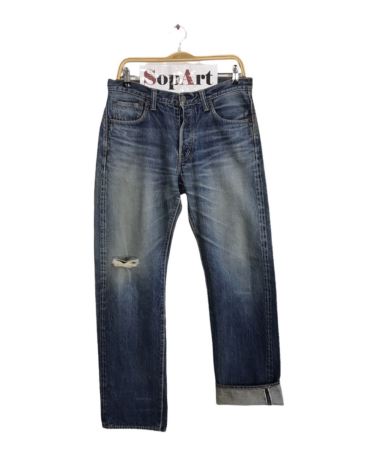 Japanese Brand × URBAN RESEARCH DOORS Vintage Urban Research Selvedge Distressed Denim Jeans Size US 32 / EU 48 - 1 Thumbnail