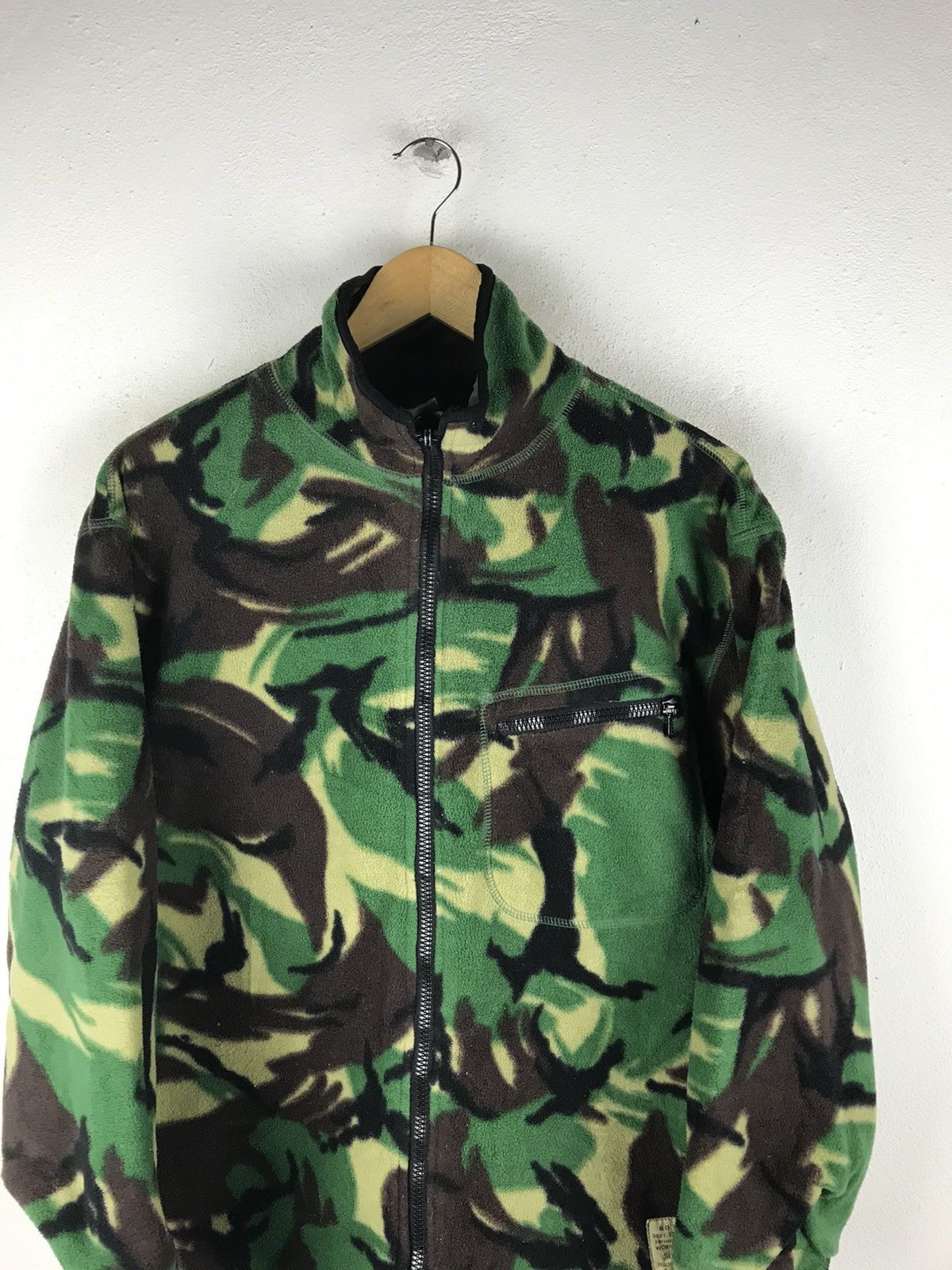 Vintage GO WEST MILITARY FLEECE JACKET RIRI ZIPPER Size US S / EU 44-46 / 1 - 6 Thumbnail