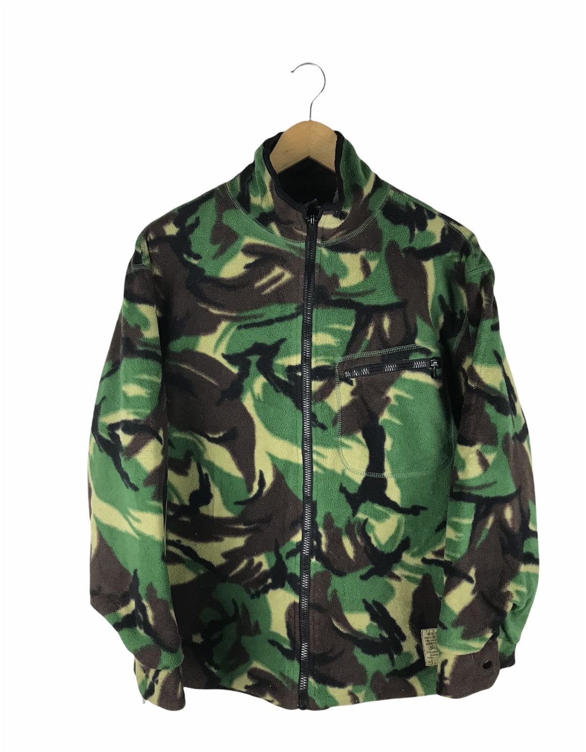 Vintage GO WEST MILITARY FLEECE JACKET RIRI ZIPPER Size US S / EU 44-46 / 1 - 1 Thumbnail
