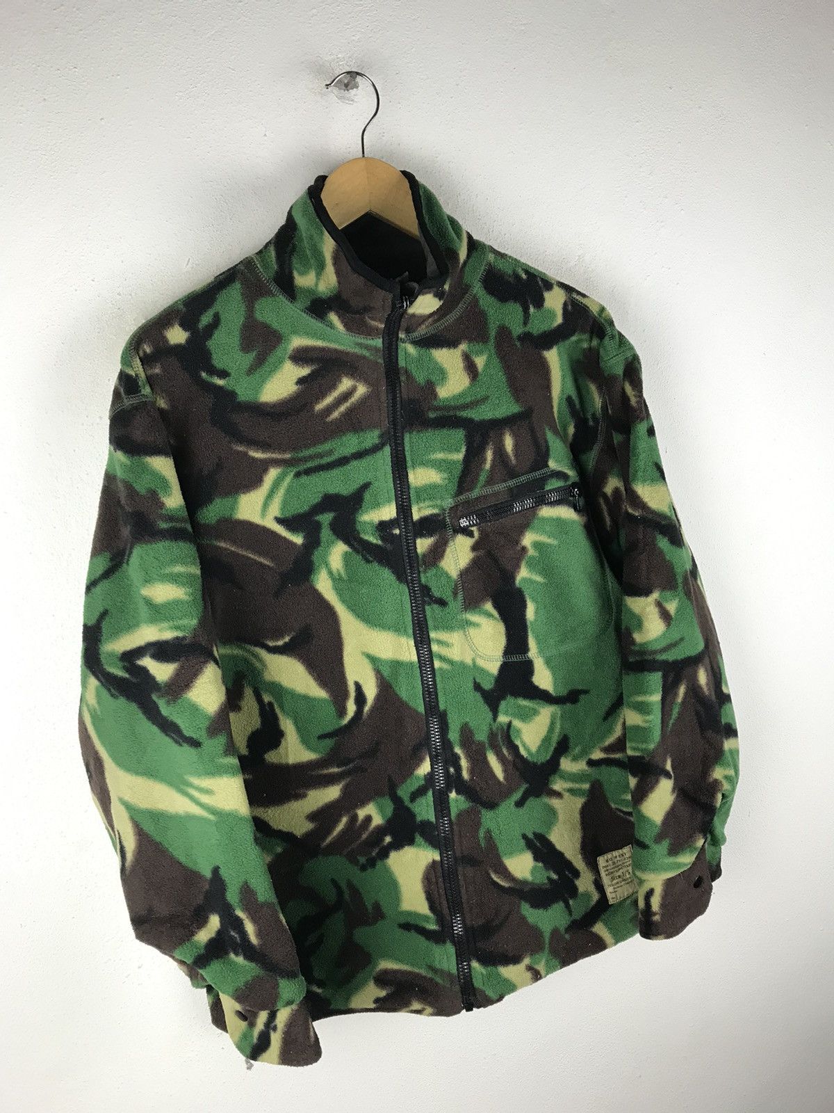 Vintage GO WEST MILITARY FLEECE JACKET RIRI ZIPPER Size US S / EU 44-46 / 1 - 3 Thumbnail