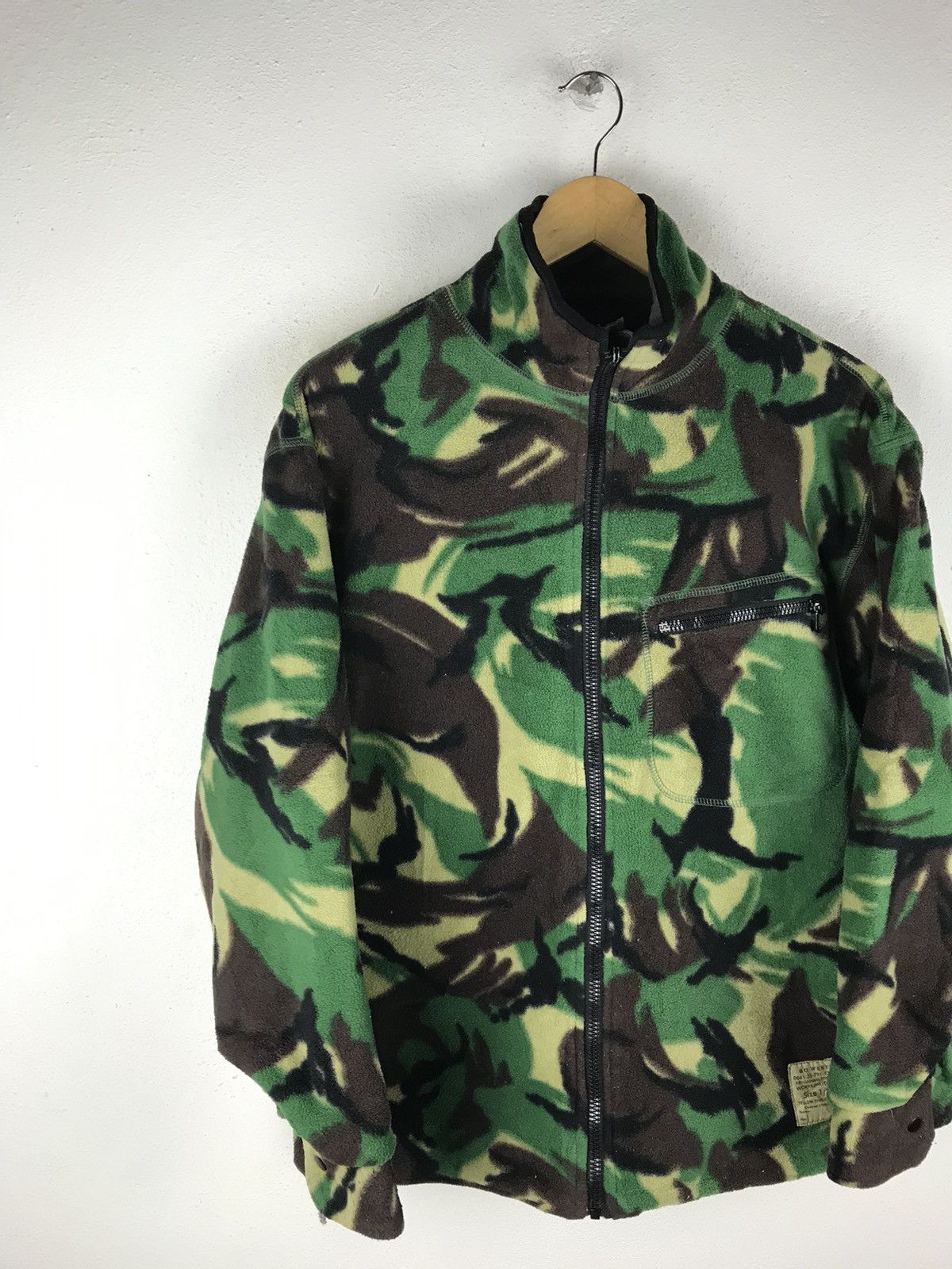 Vintage GO WEST MILITARY FLEECE JACKET RIRI ZIPPER Size US S / EU 44-46 / 1 - 4 Thumbnail