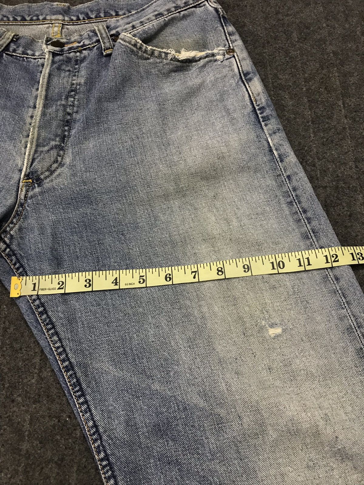 Lee Vintage Lee Distressed Selvedge Denim Jeans Size US 32 / EU 48 - 20 Thumbnail