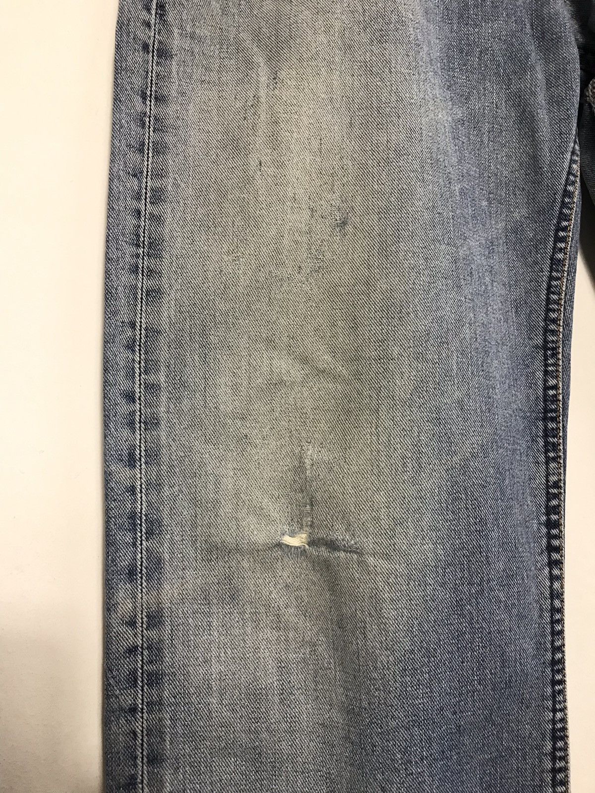 Lee Vintage Lee Distressed Selvedge Denim Jeans Size US 32 / EU 48 - 5 Thumbnail