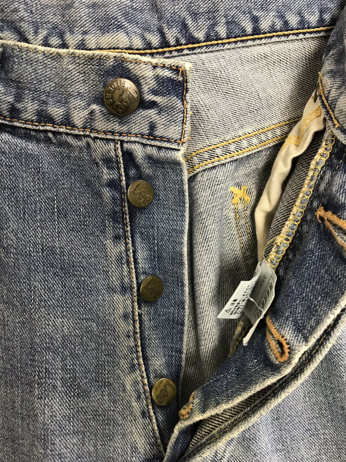 Lee Vintage Lee Distressed Selvedge Denim Jeans Size US 32 / EU 48 - 8 Thumbnail