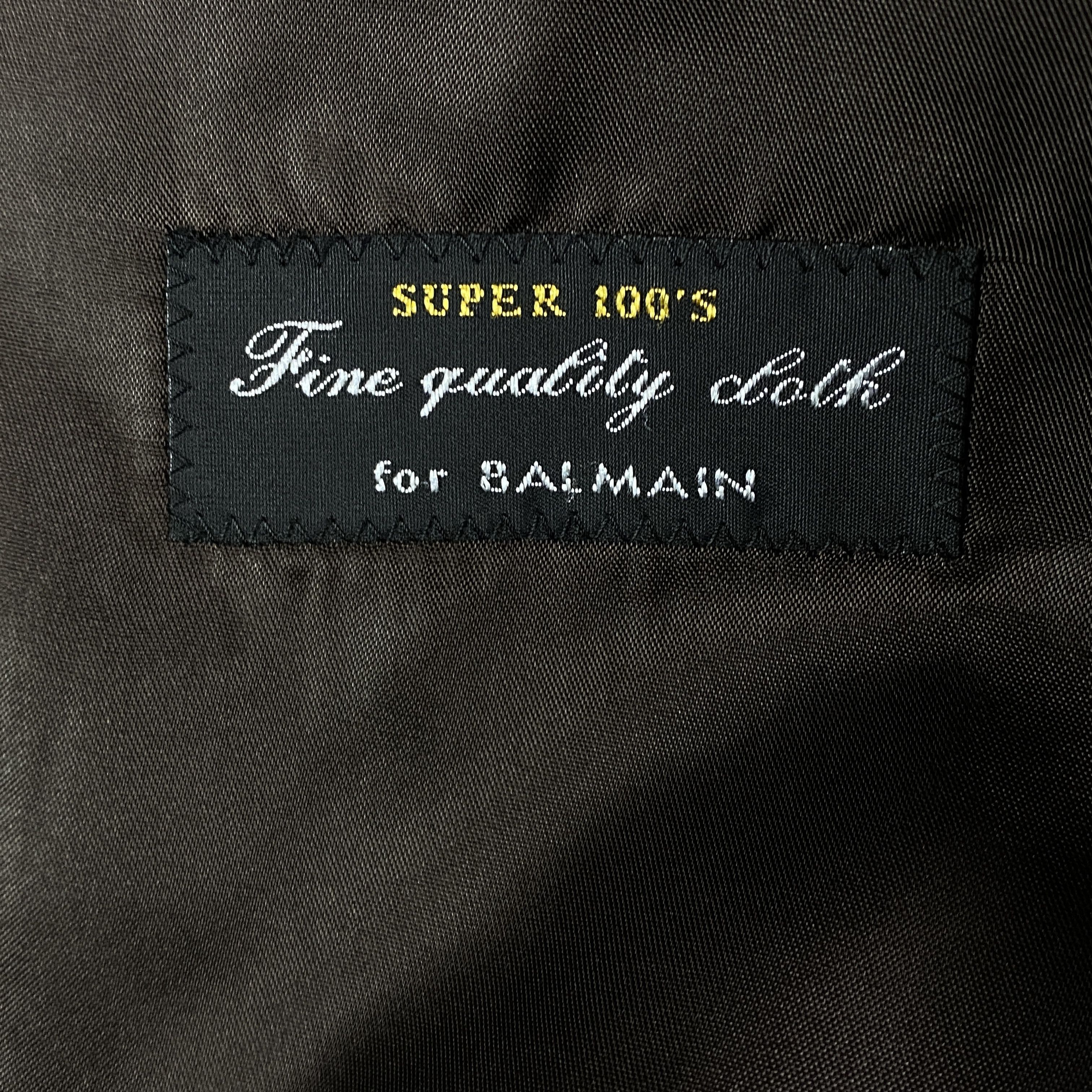Balmain × Vintage Men’s Classic Suit Balmain Vintage Size 50 Size 50R - 5 Thumbnail