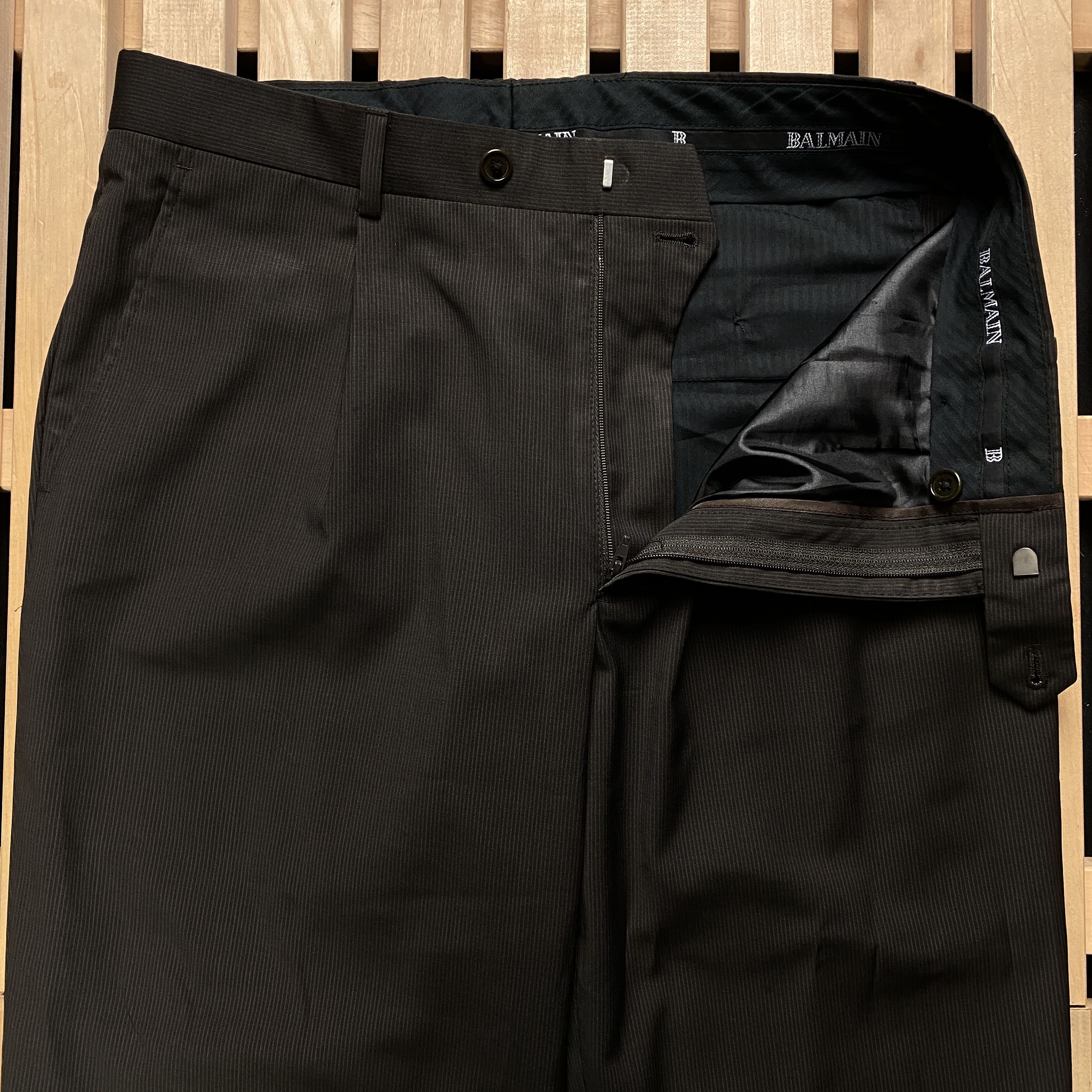 Balmain × Vintage Men’s Classic Suit Balmain Vintage Size 50 Size 50R - 11 Thumbnail