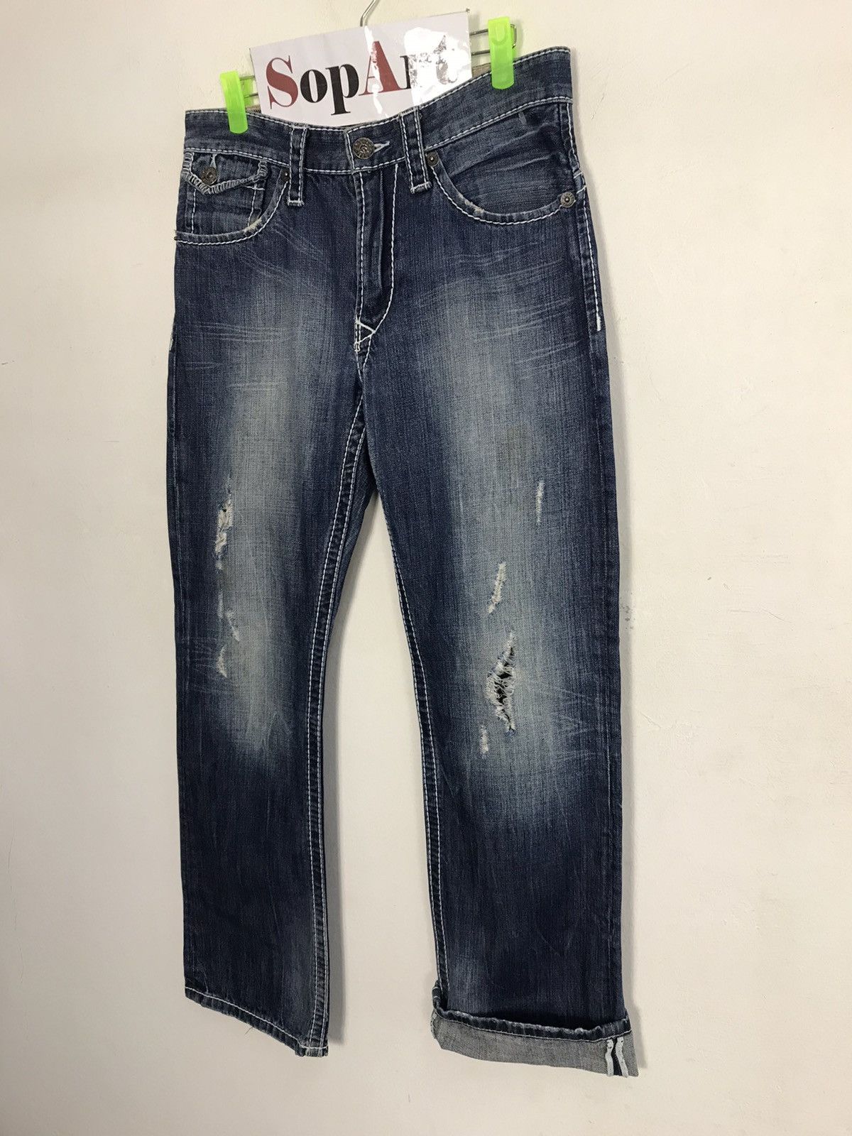 Express Vintage Express Jeans Boocut Distressed Design Size US 32 / EU 48 - 4 Thumbnail