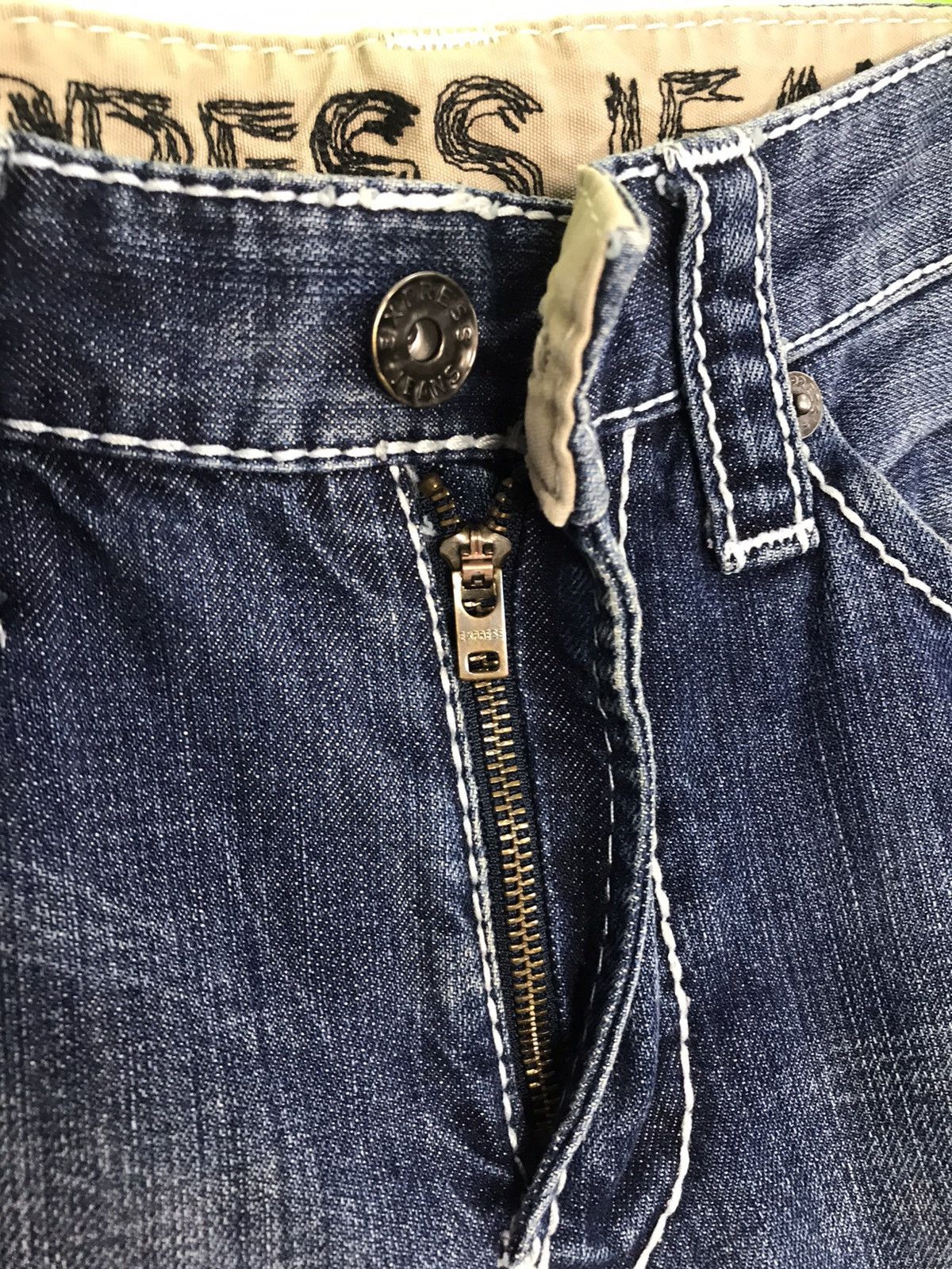 Express Vintage Express Jeans Boocut Distressed Design Size US 32 / EU 48 - 8 Thumbnail