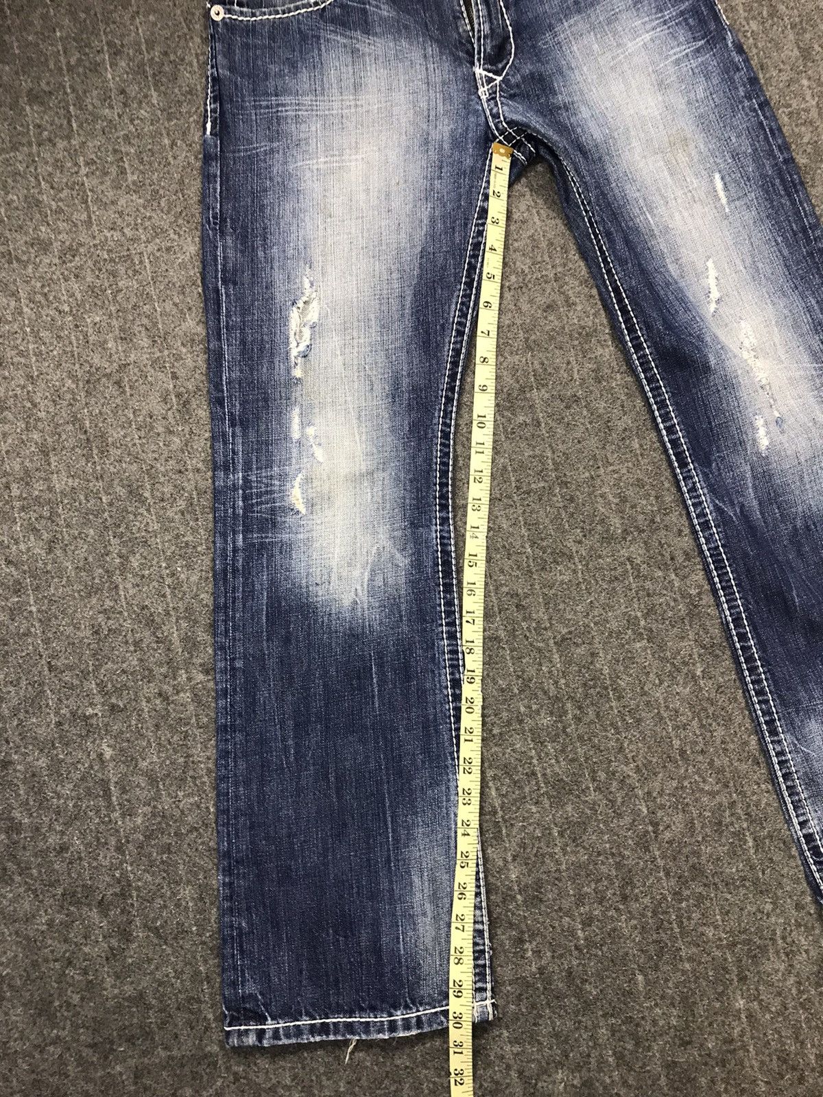 Express Vintage Express Jeans Boocut Distressed Design Size US 32 / EU 48 - 22 Thumbnail